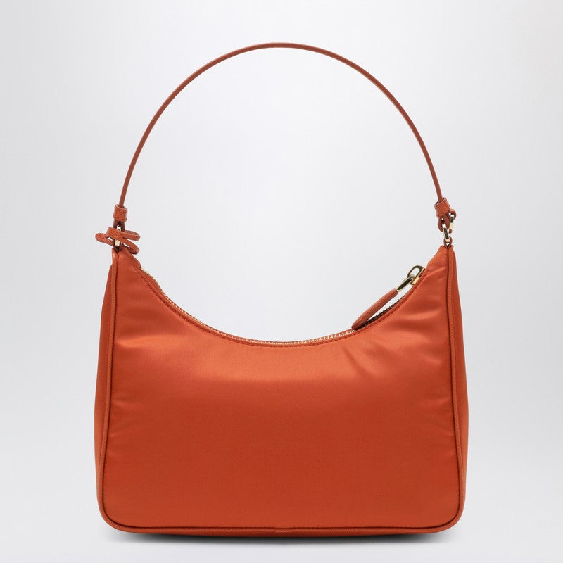 Prada Re-Edition 2005 Mini Bag In Papaya-Colored Re-Nylon And Saffiano Leather Women