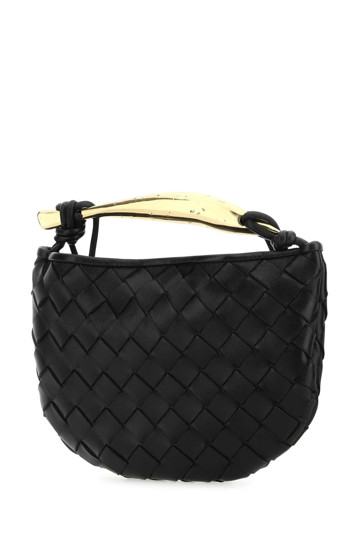 Bottega Veneta Women Black Leather Sardine Handbag