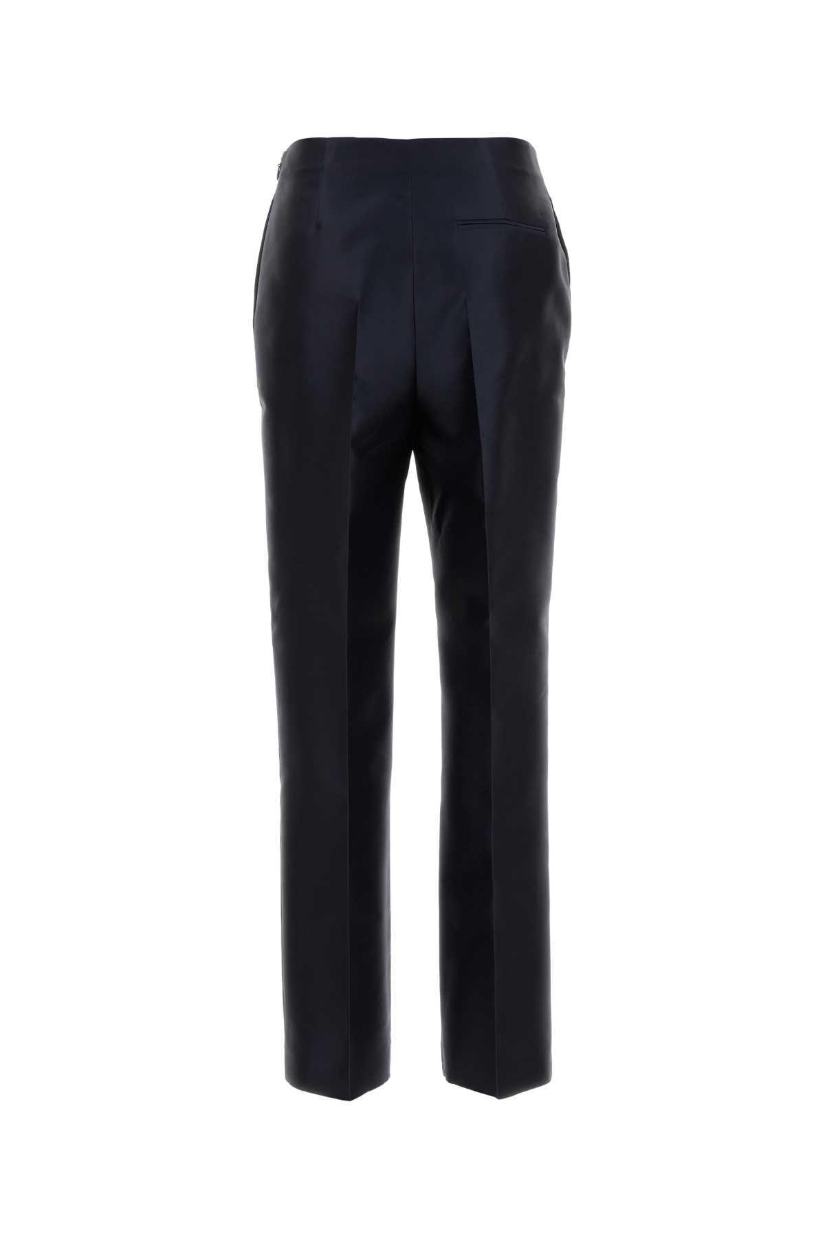 Alberta Ferretti Women Blue Georgette Pant