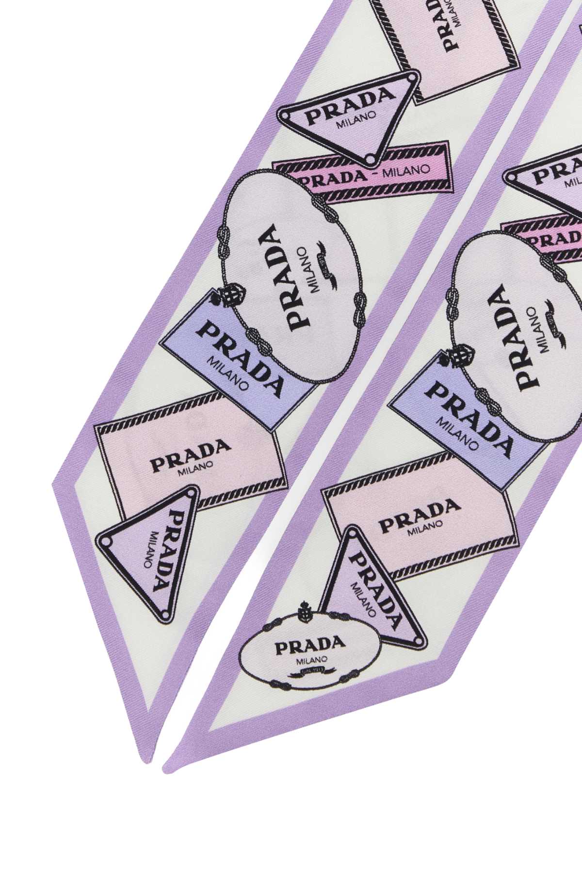 Prada Women Printed Silk Foulard