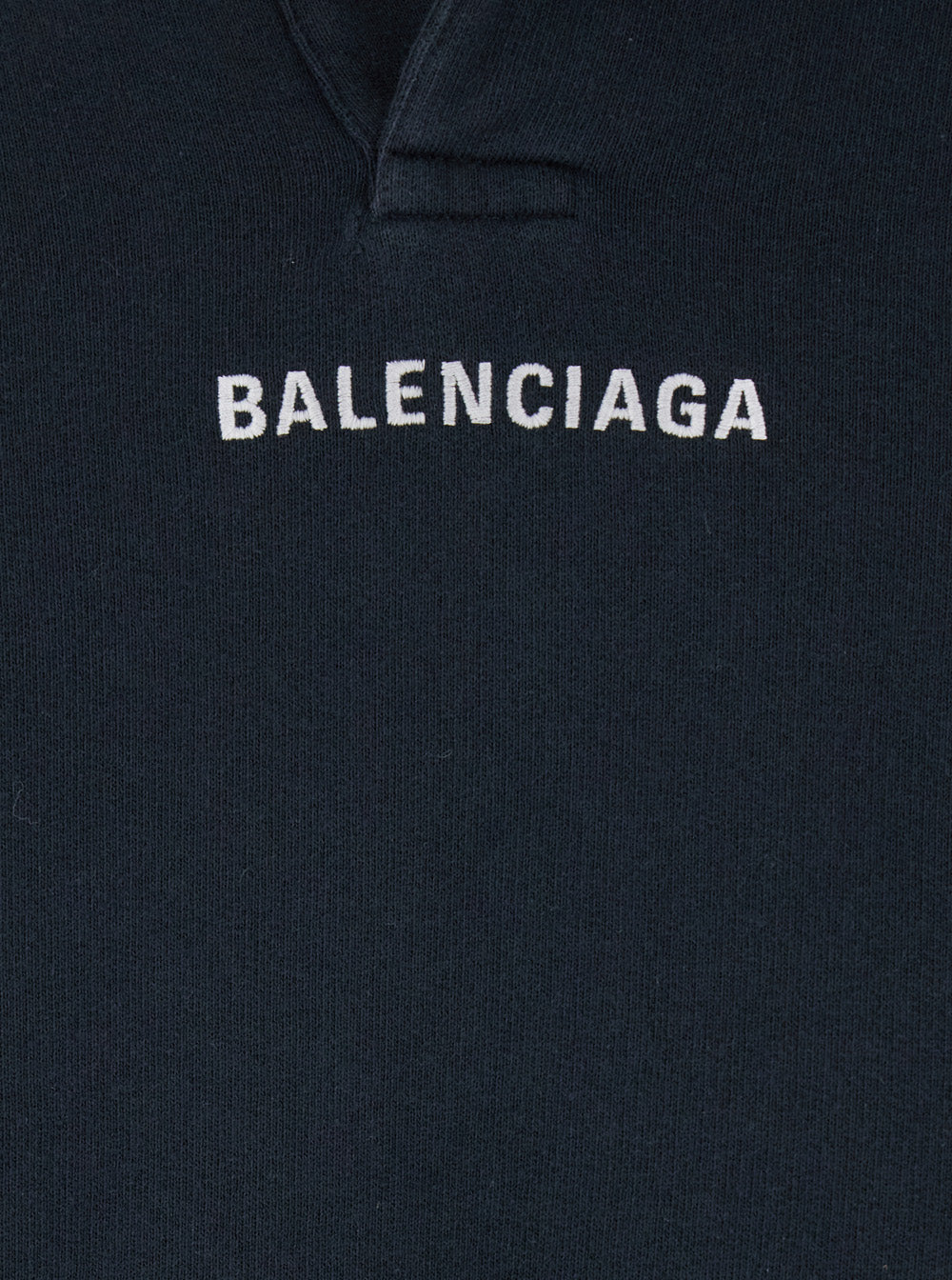 Balenciaga Men Black Hoodie With Logo Print On Front And Rear In Cotton Man