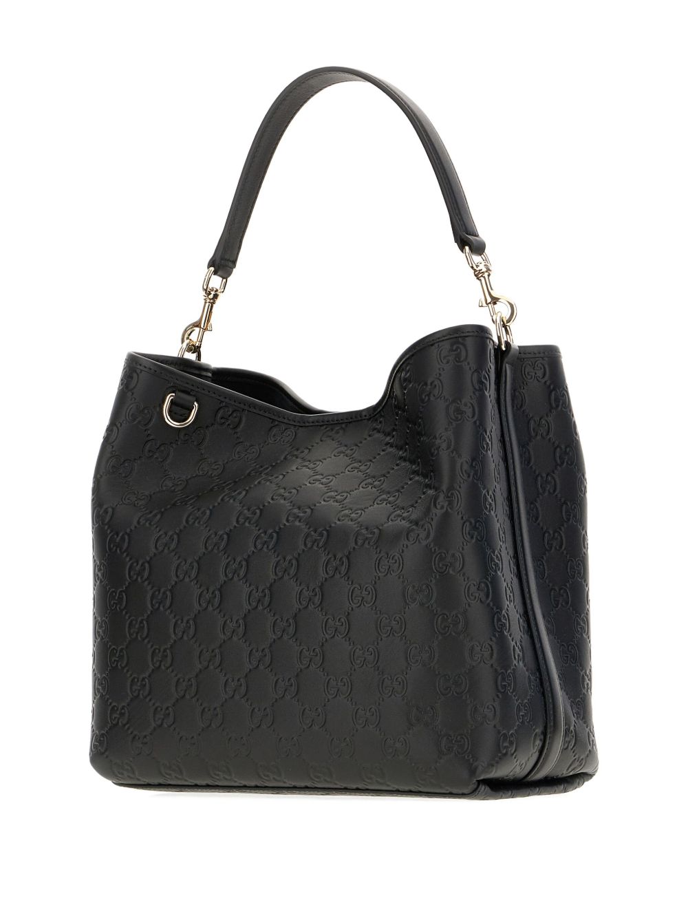 Gucci Women Gg Emblem Medium Leather Hobo Bag