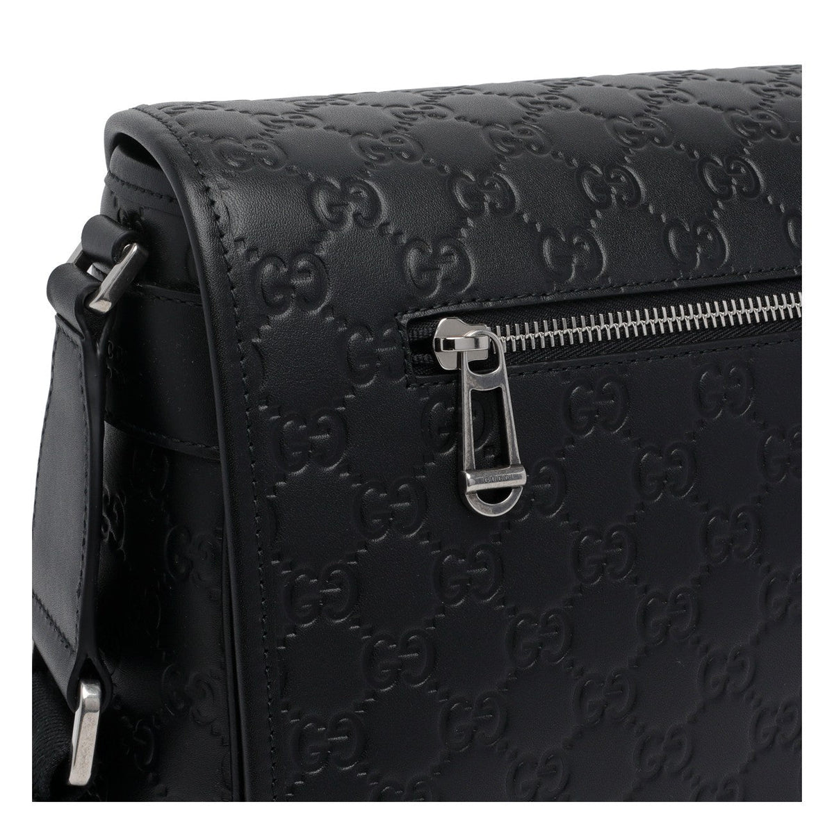 Gucci Men Medium Gg Emblem Crossbody Bag