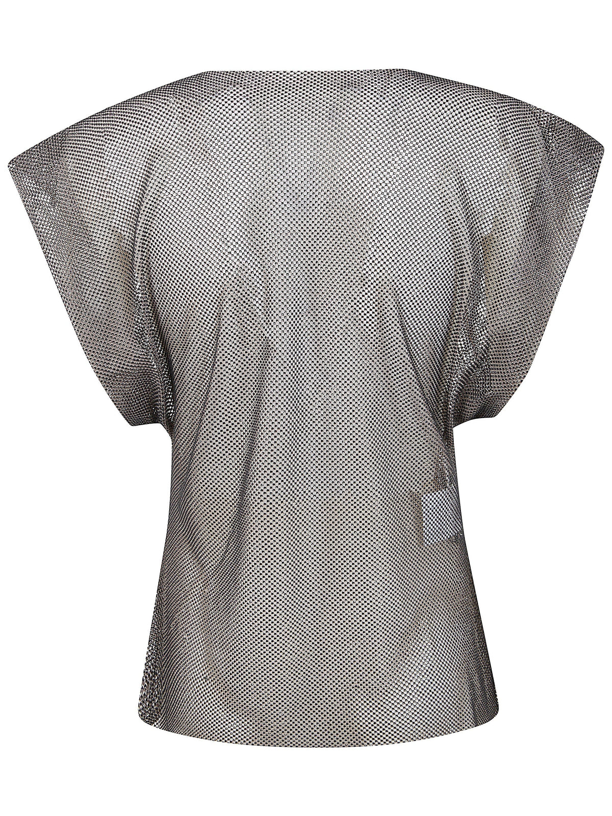 Alberta Ferretti Women Crystals Net T-Shirt