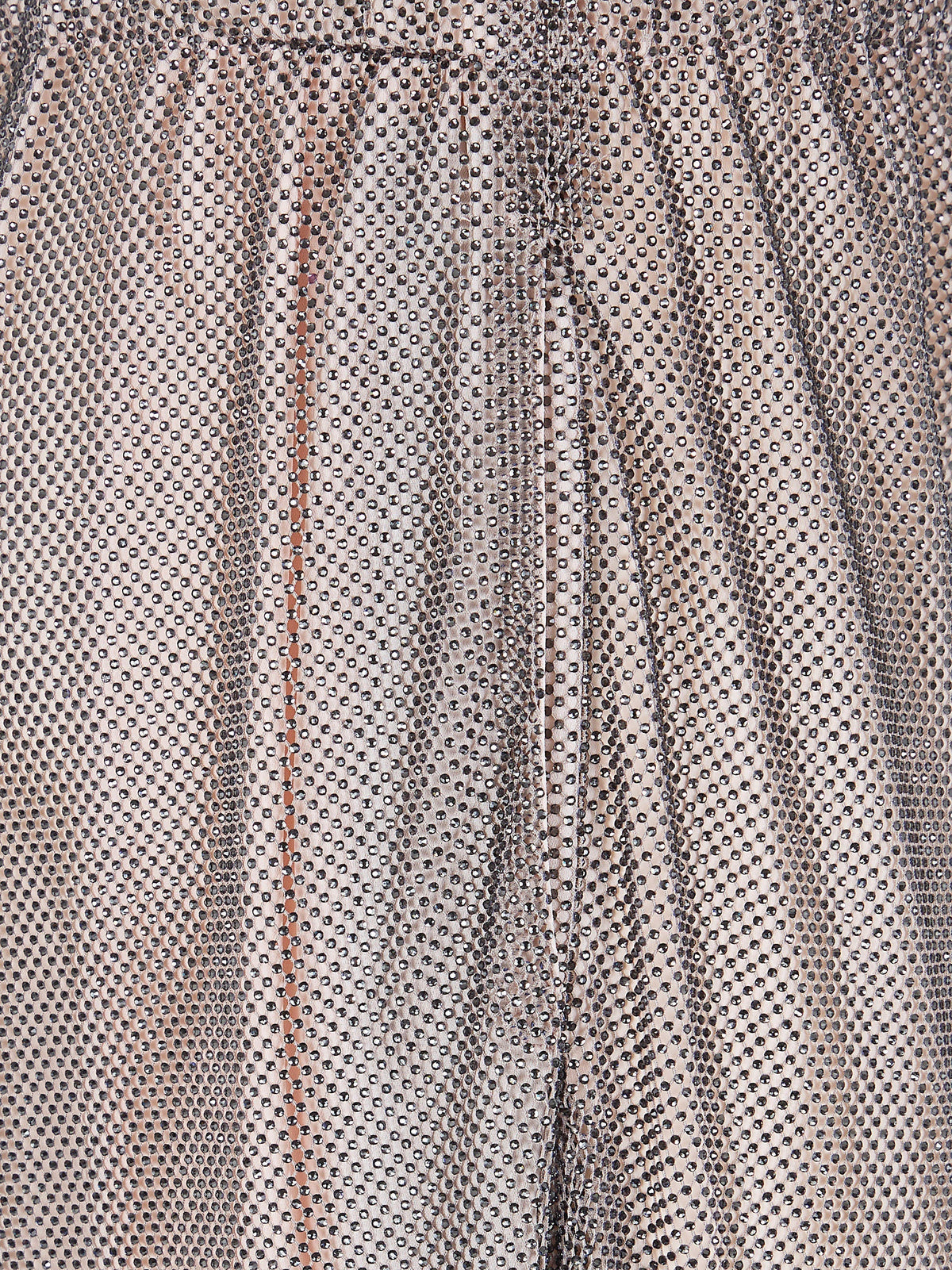 Alberta Ferretti Women Wide Leg Crystals Net Trousers
