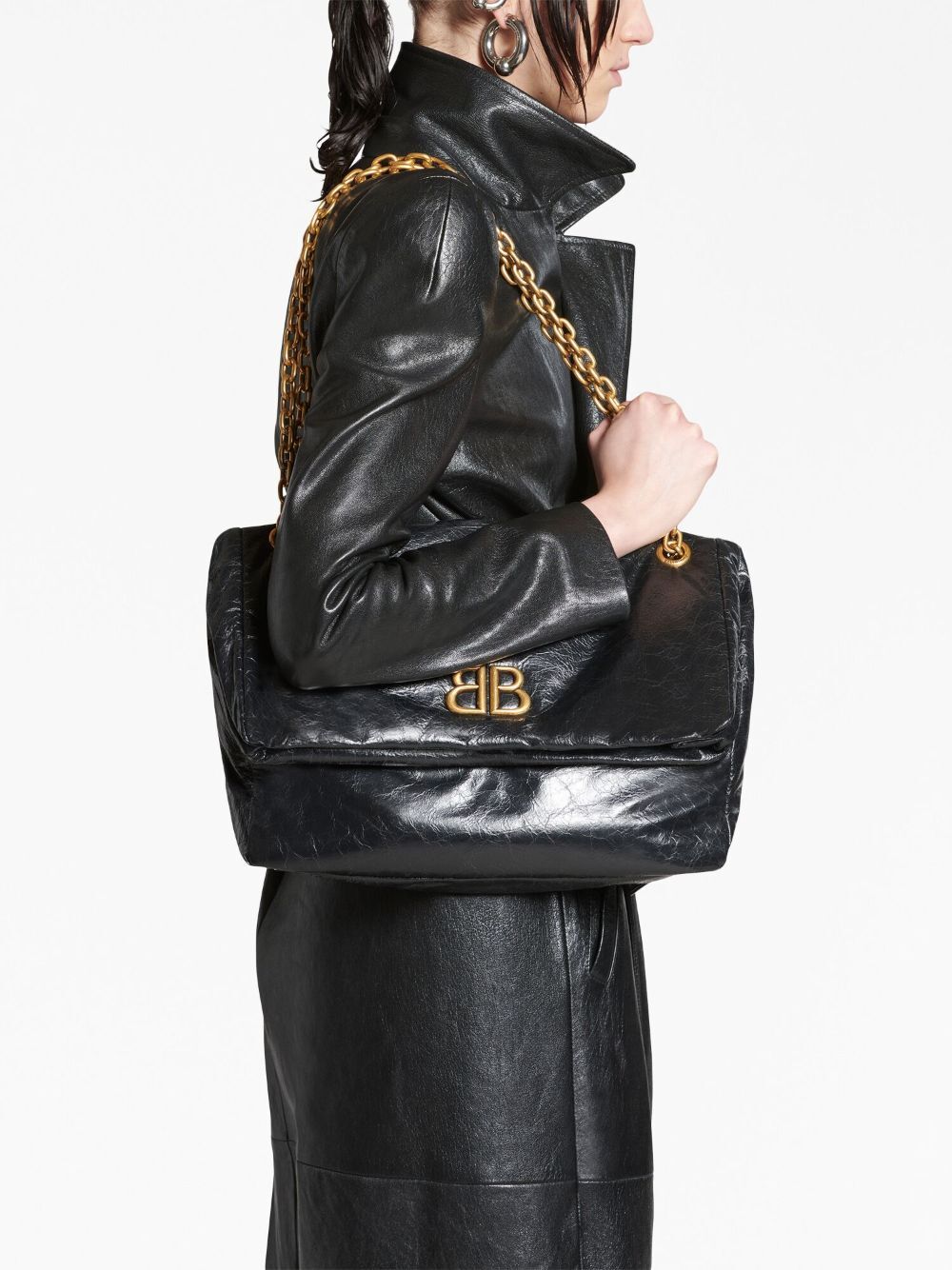 Balenciaga Women Medium Monaco Chain Bag
