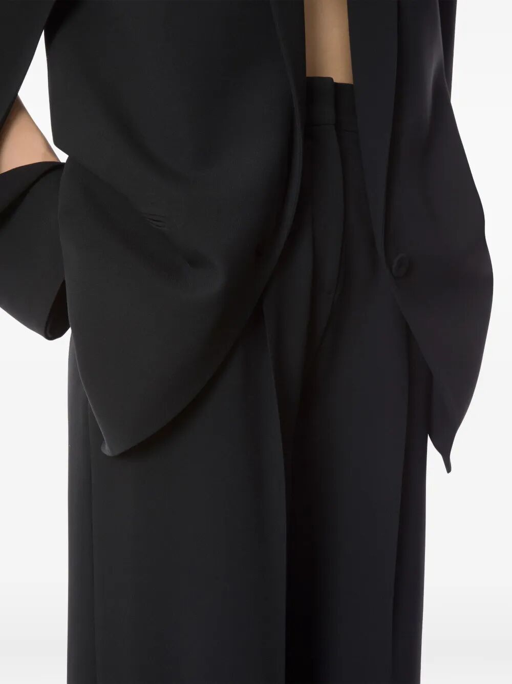 Alberta Ferretti Women Cady Stretch Wide Leg Trousers