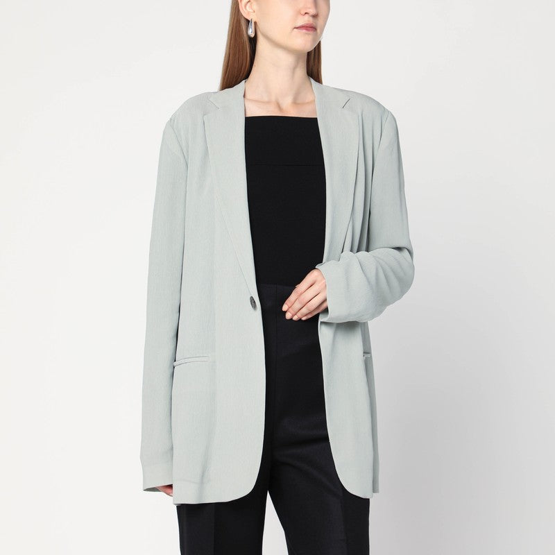 Alberta Ferretti Single-Breasted Ice-Colored Jacket Women