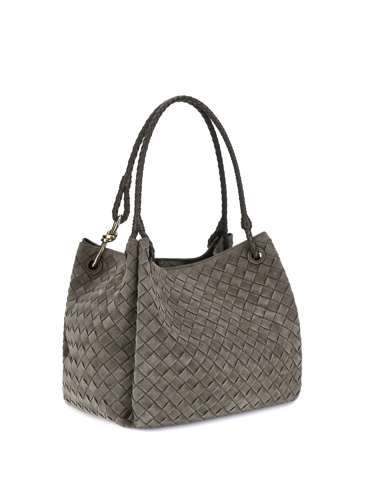 Bottega Veneta Women Suede Paracadute Shoulder Bag
