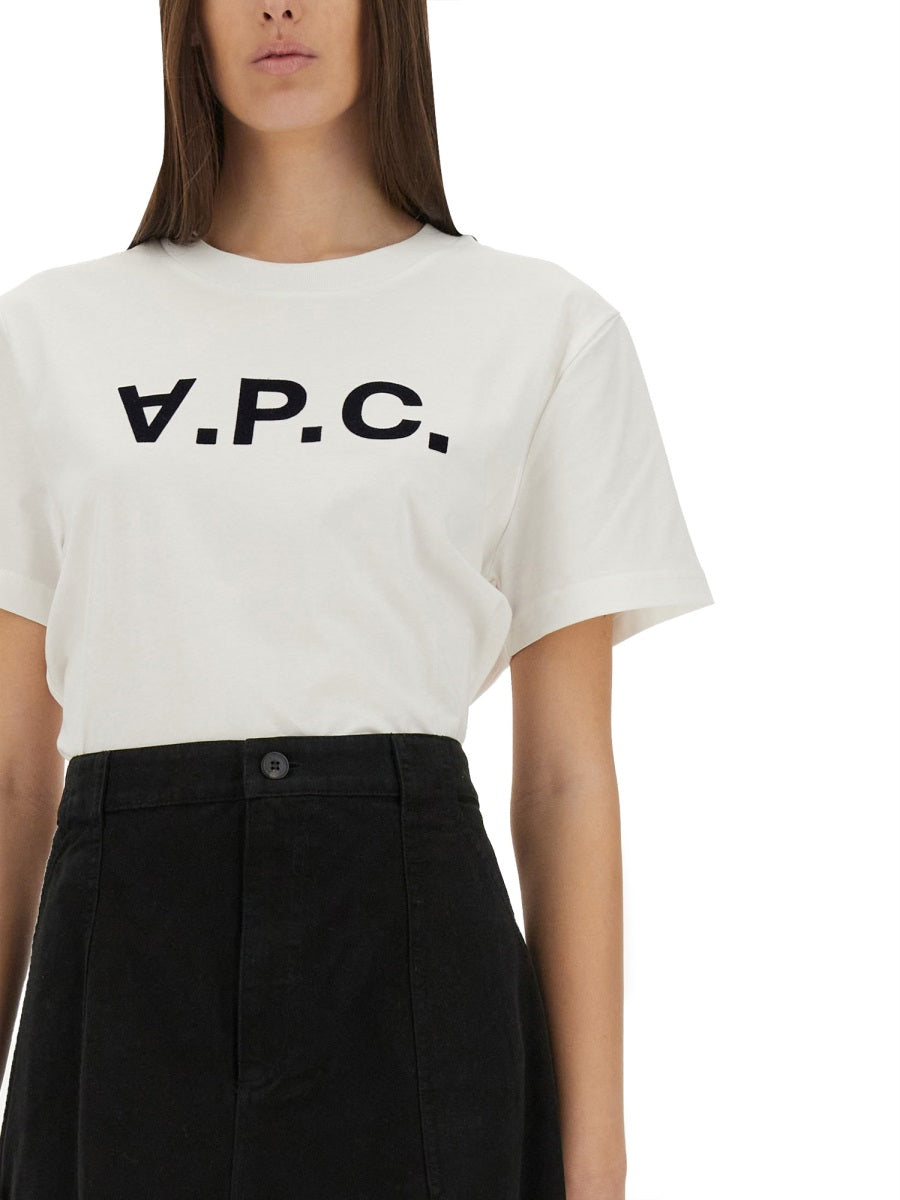 A.P.C. Women T-Shirt With Logo