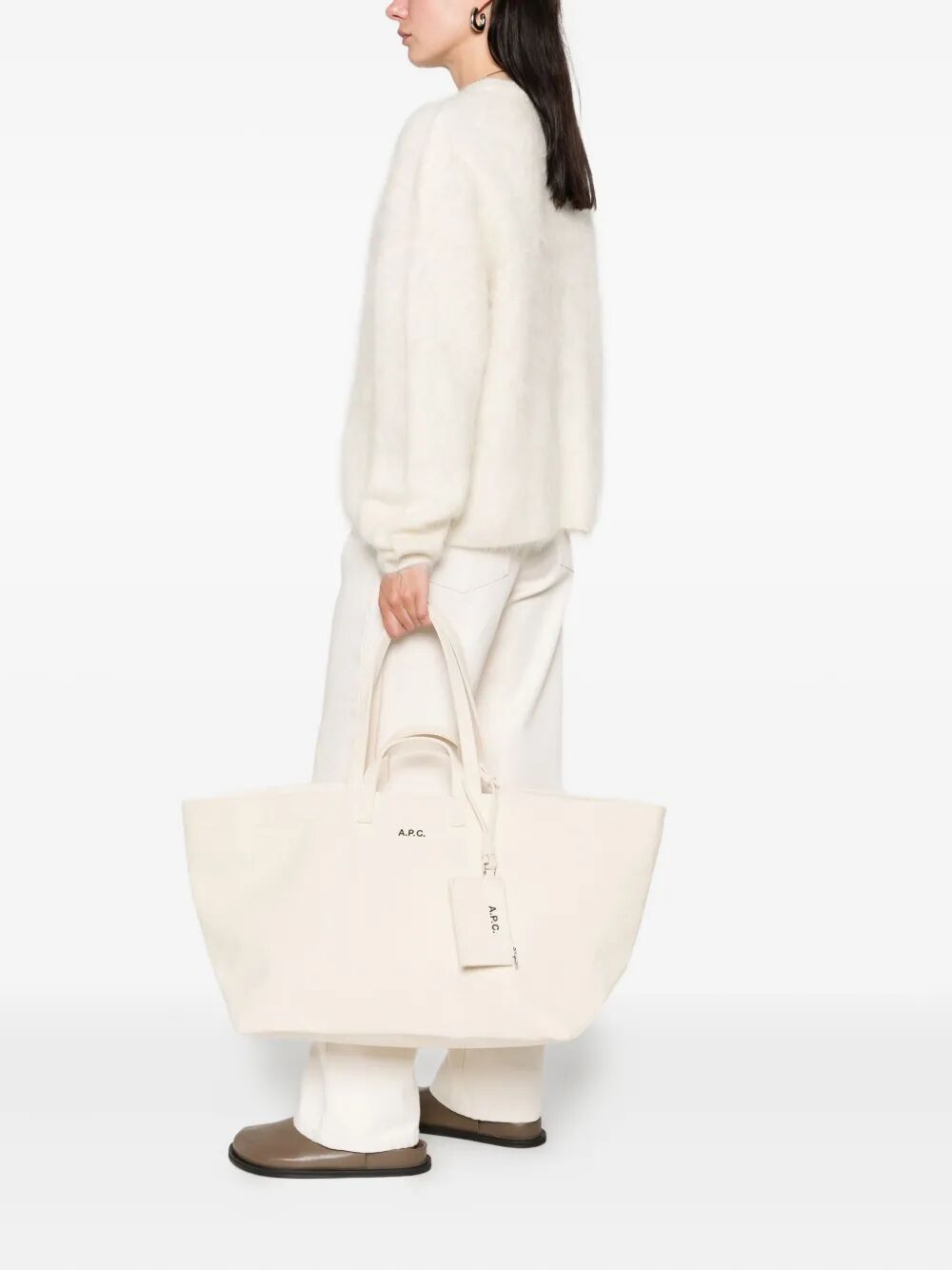 A.P.C. Women "Le Drummer Toile" Tote Bag