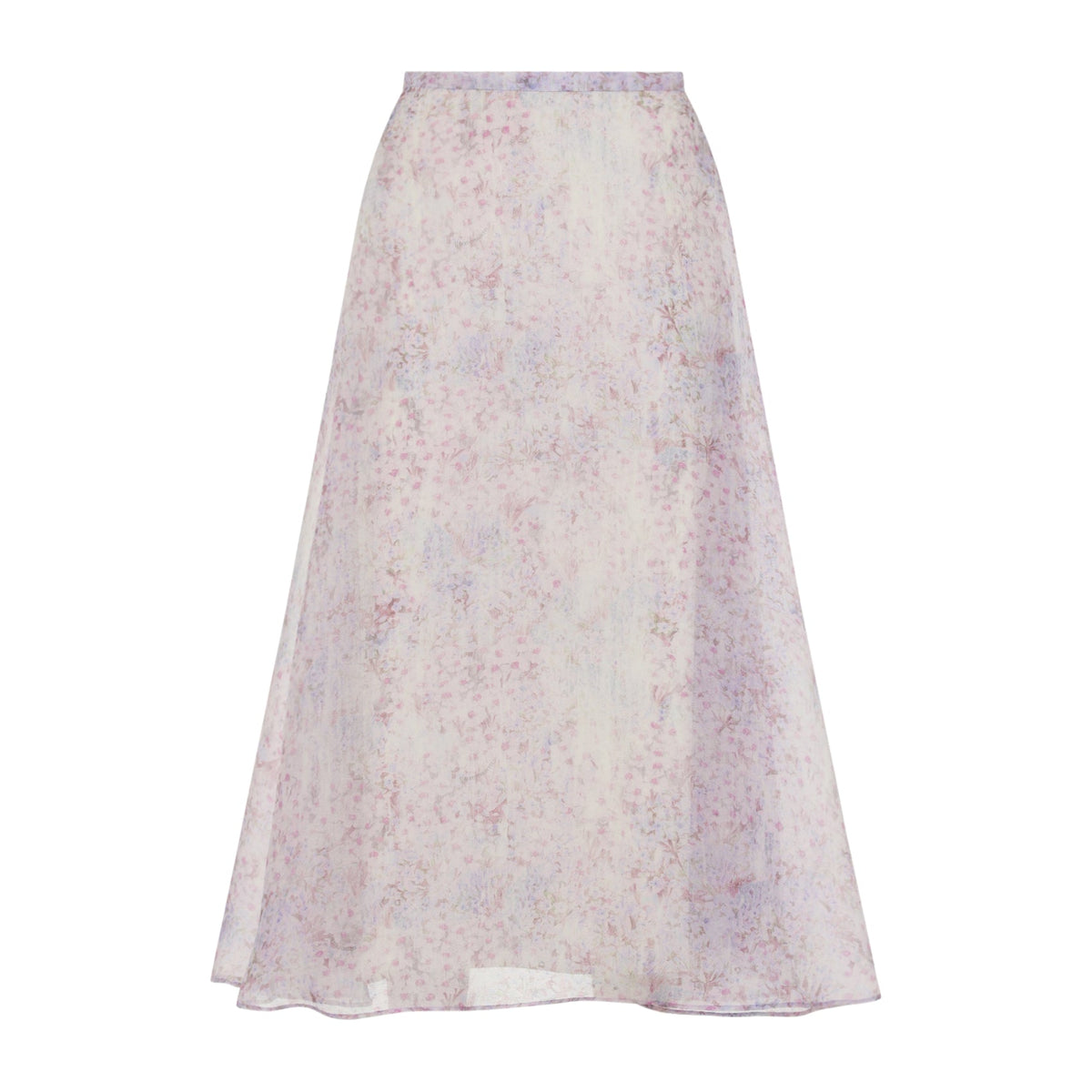 Alberta Ferretti Printed Organza Midi Skirt Women