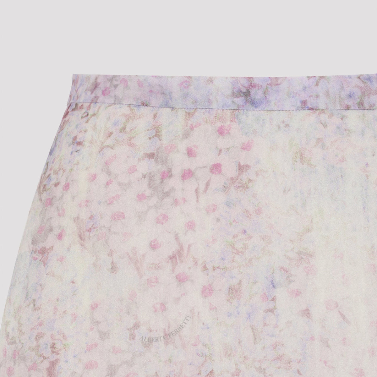Alberta Ferretti Printed Organza Midi Skirt Women