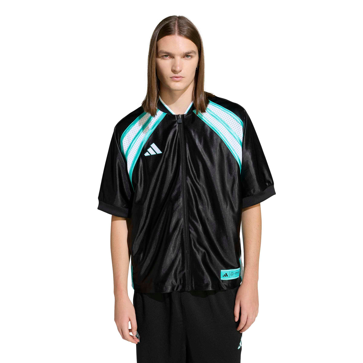 '+ Mercedes AMG Petronas F1 Las Vegas Baseball Shirt 'Black'