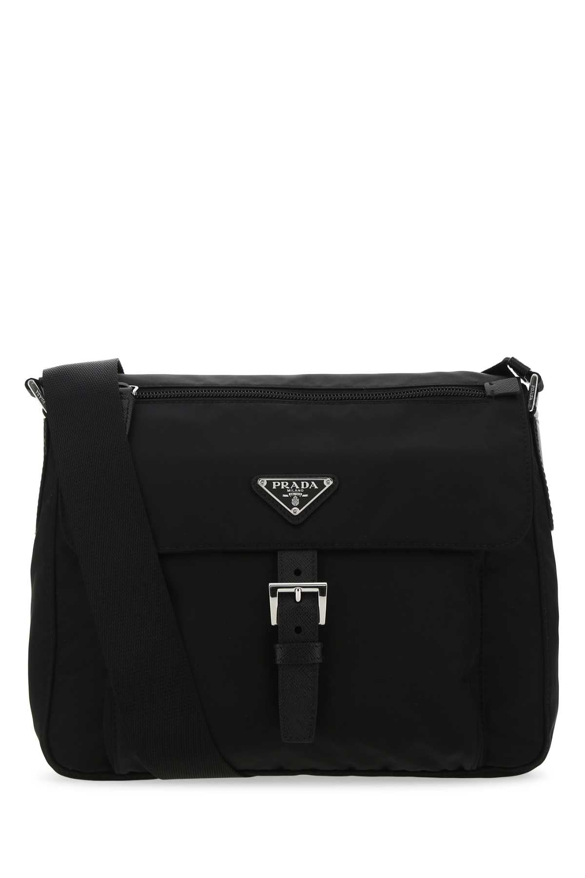 Prada Women Black Re-Nylon Crossbody Bag