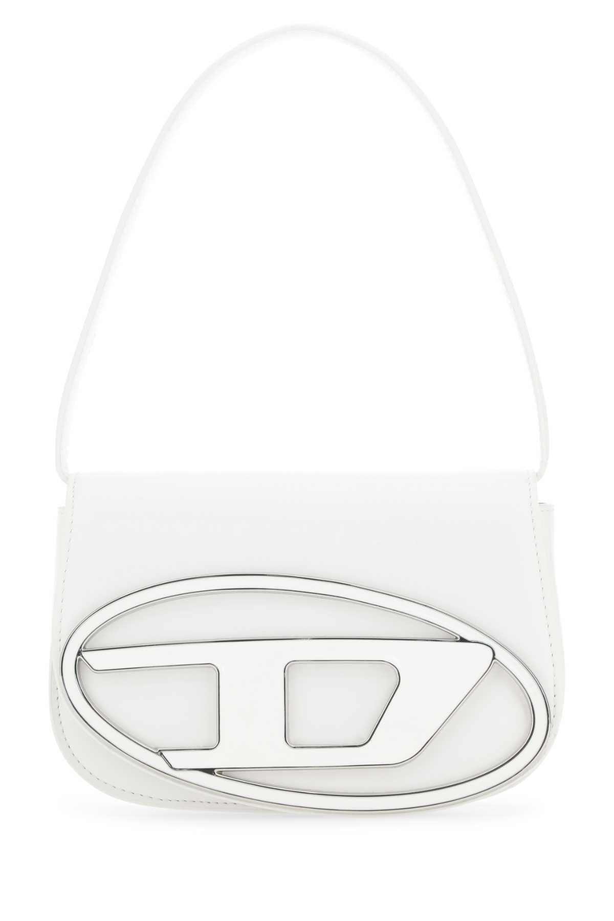 Diesel Women White Leather 1Dr Shoulder Bag