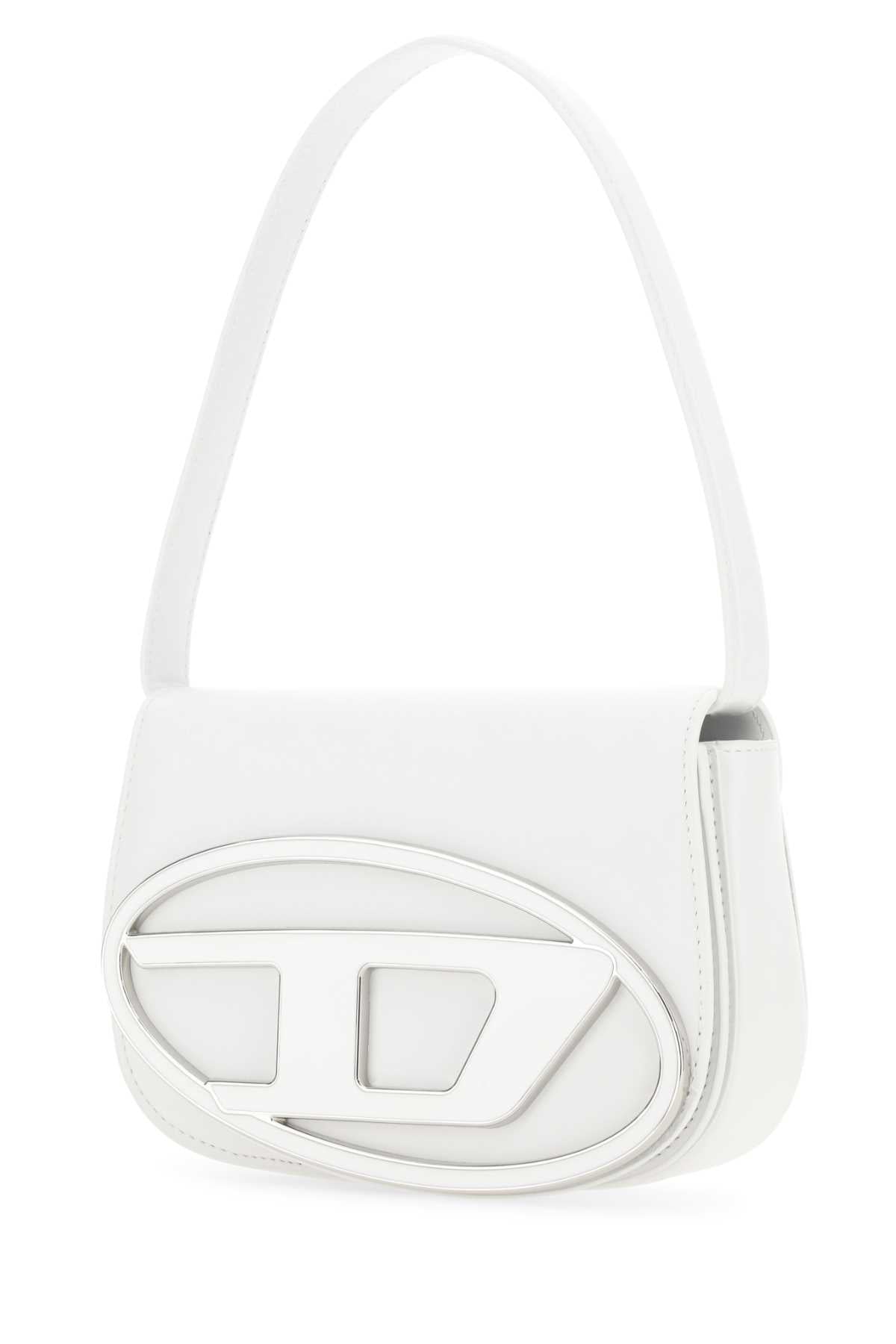 Diesel Women White Leather 1Dr Shoulder Bag