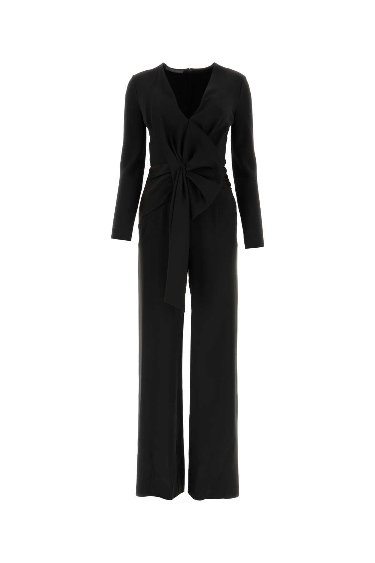 Alberta Ferretti Women Black Acetate Blend Jumpsuit