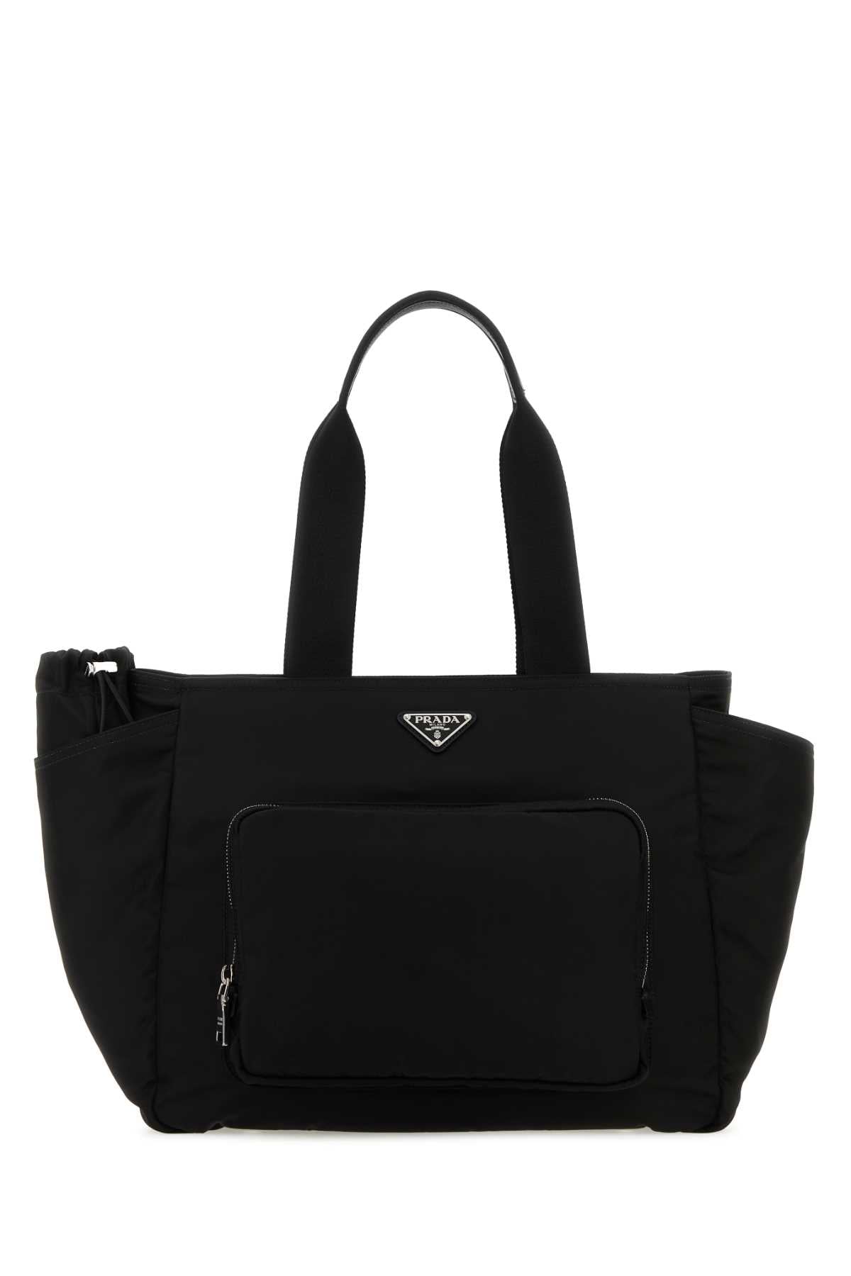 Prada Women Black Nylon Shopping Bag