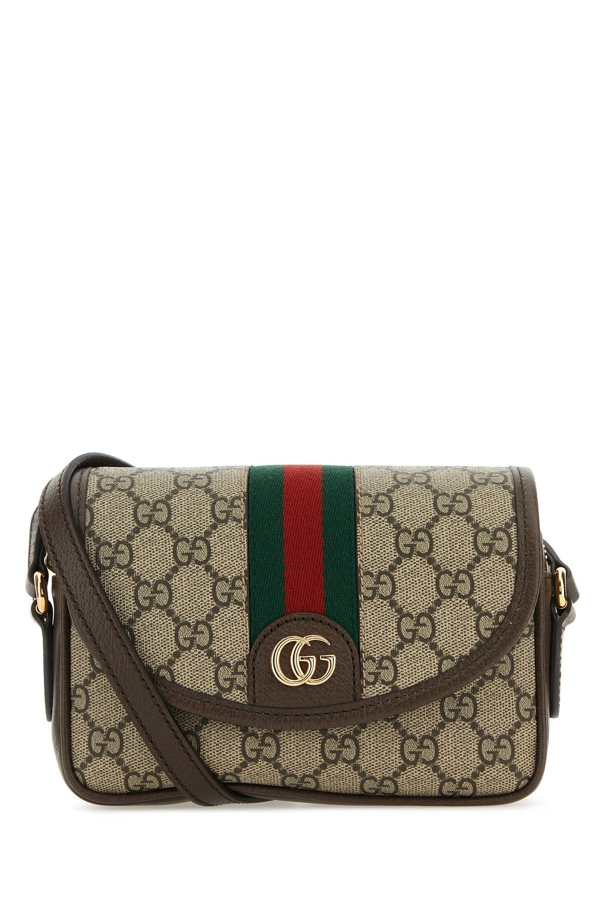 Gucci Women Gg Supreme Fabric Mini Ophidia Shoulder Bag