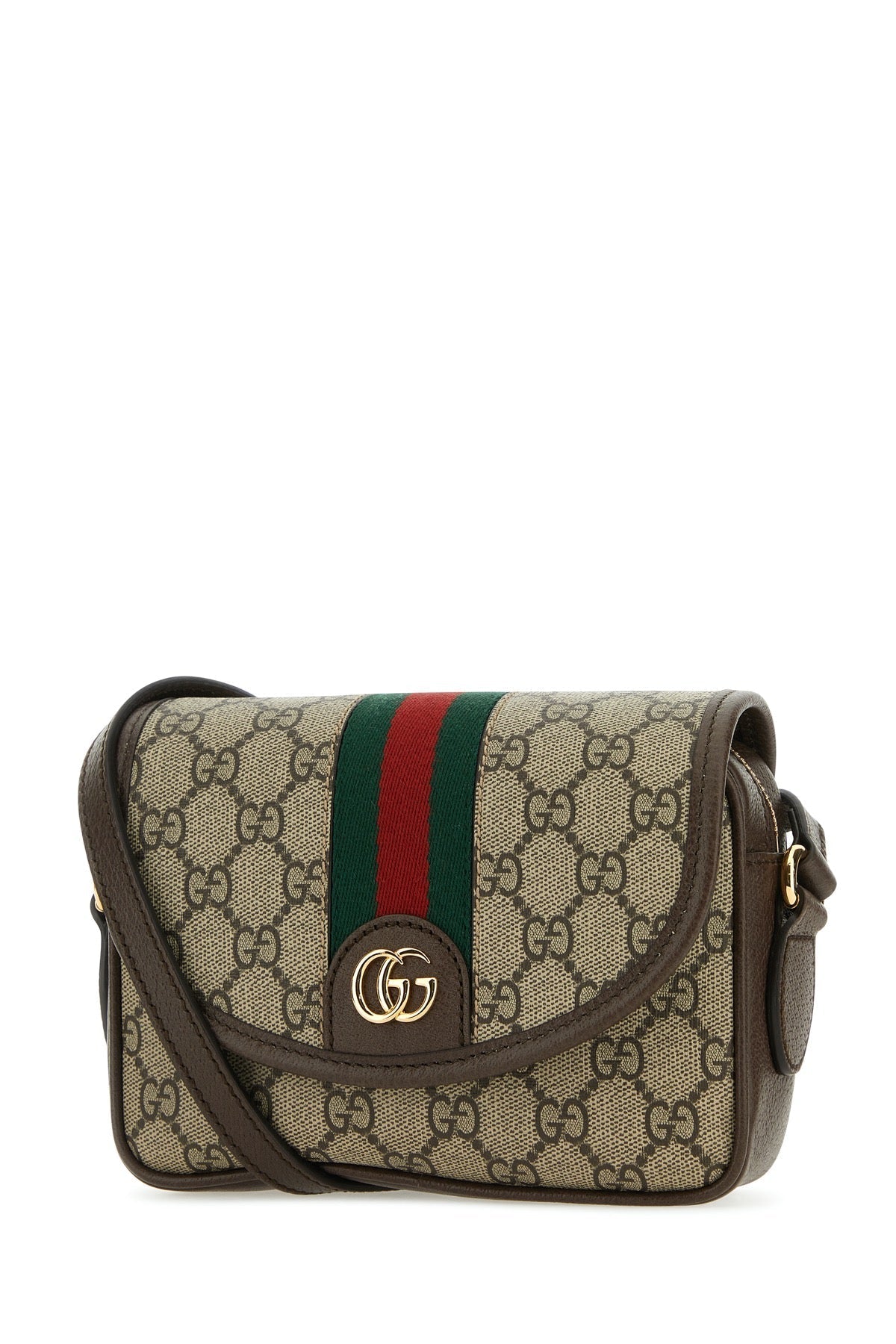 Gucci Women Gg Supreme Fabric Mini Ophidia Shoulder Bag
