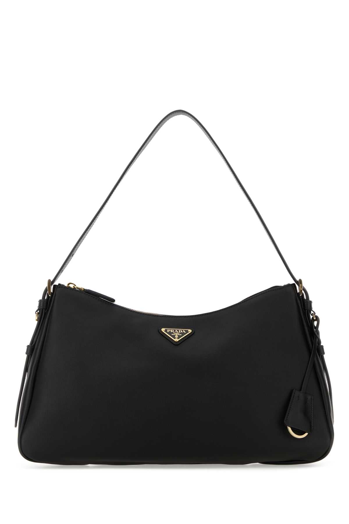 Prada Women Black Leather Shoulder Bag