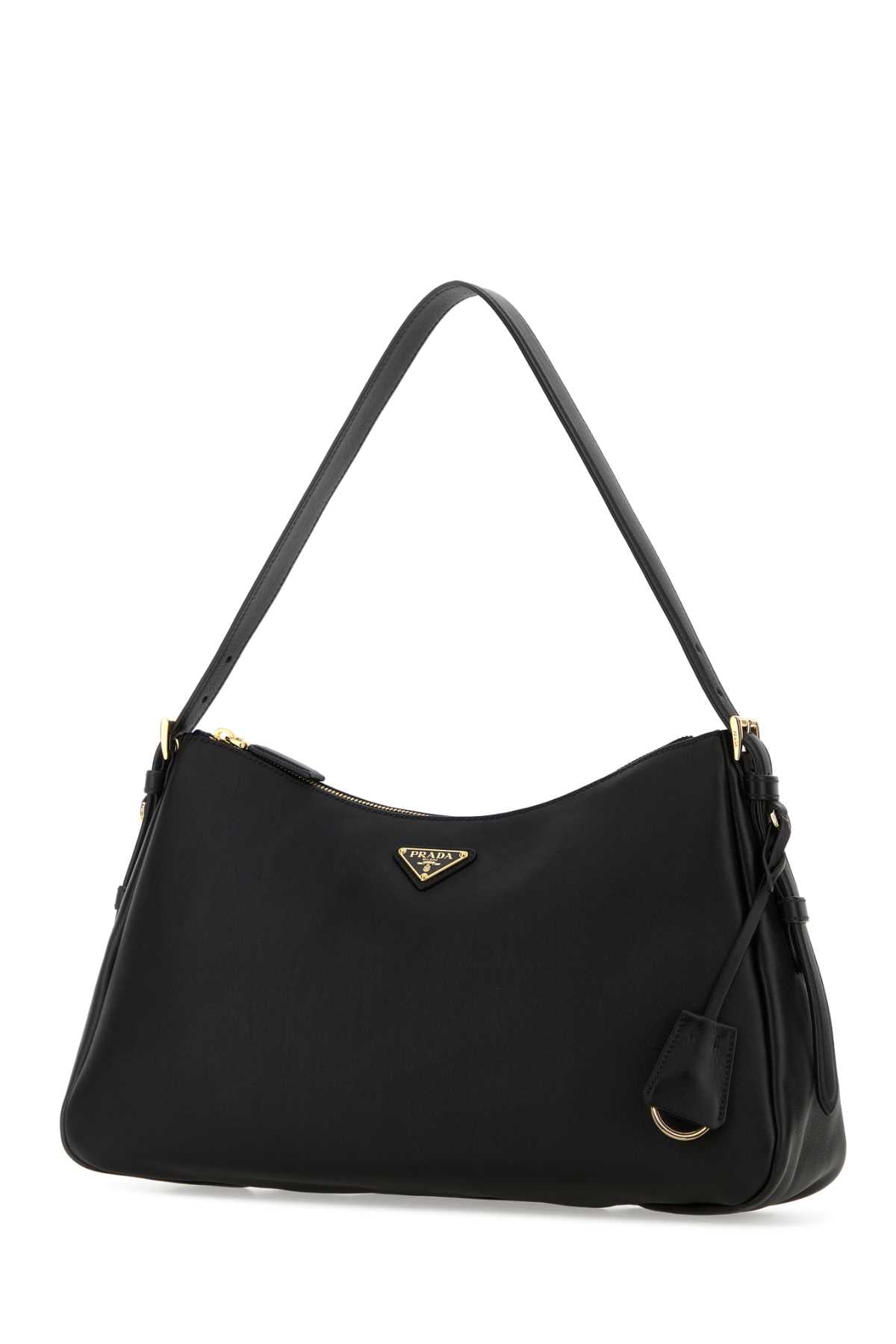 Prada Women Black Leather Shoulder Bag