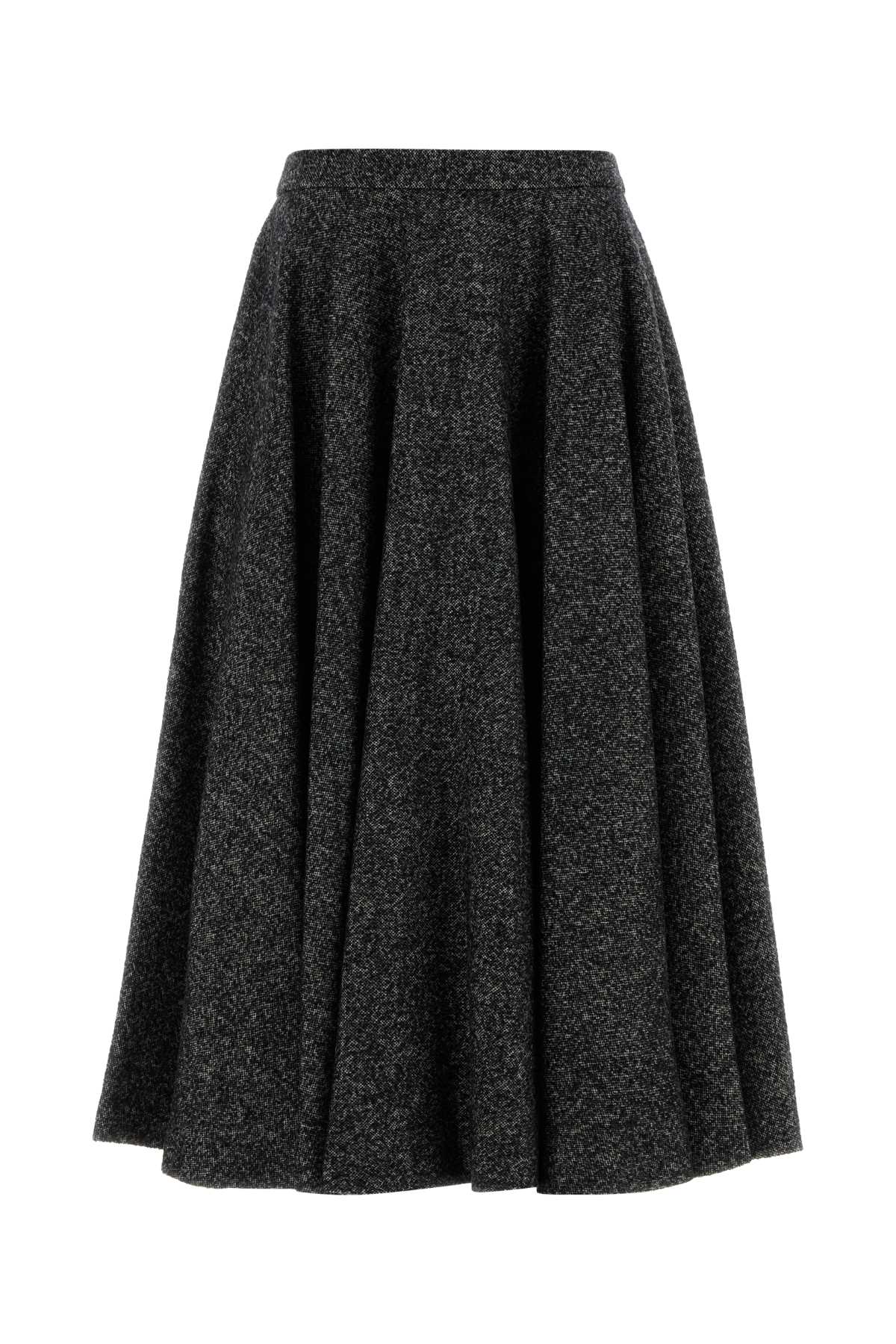 Dolce & Gabbana Women Two-Tone Wool Blend Skirt