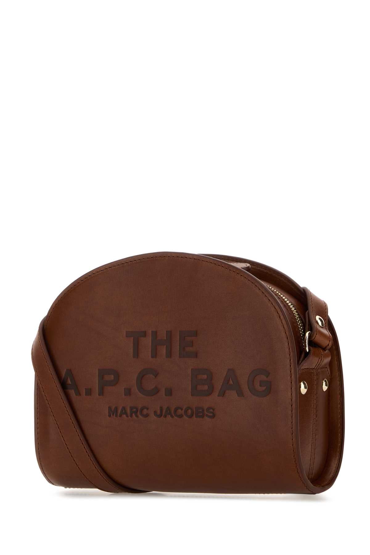 A.P.C. Women Brown Leather A.P.C. X Marc Jacobs Demi Lune Crossbody Bag