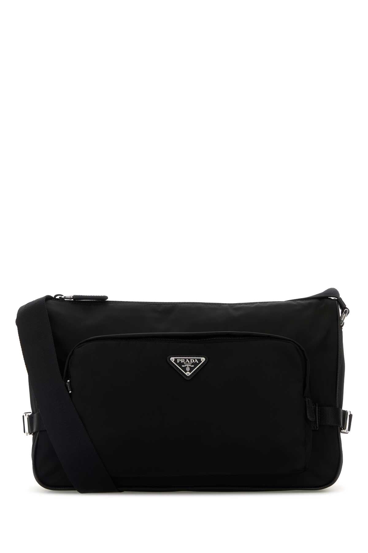 Prada Men Black Re-Nylon Large Crossbody Bag