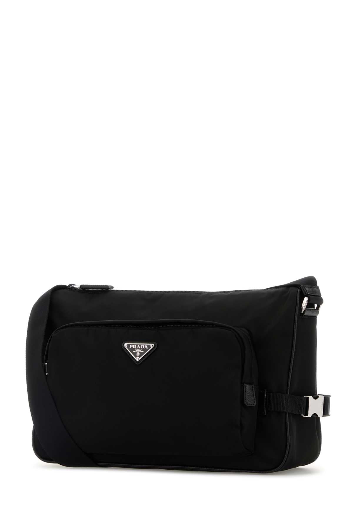 Prada Men Black Re-Nylon Large Crossbody Bag