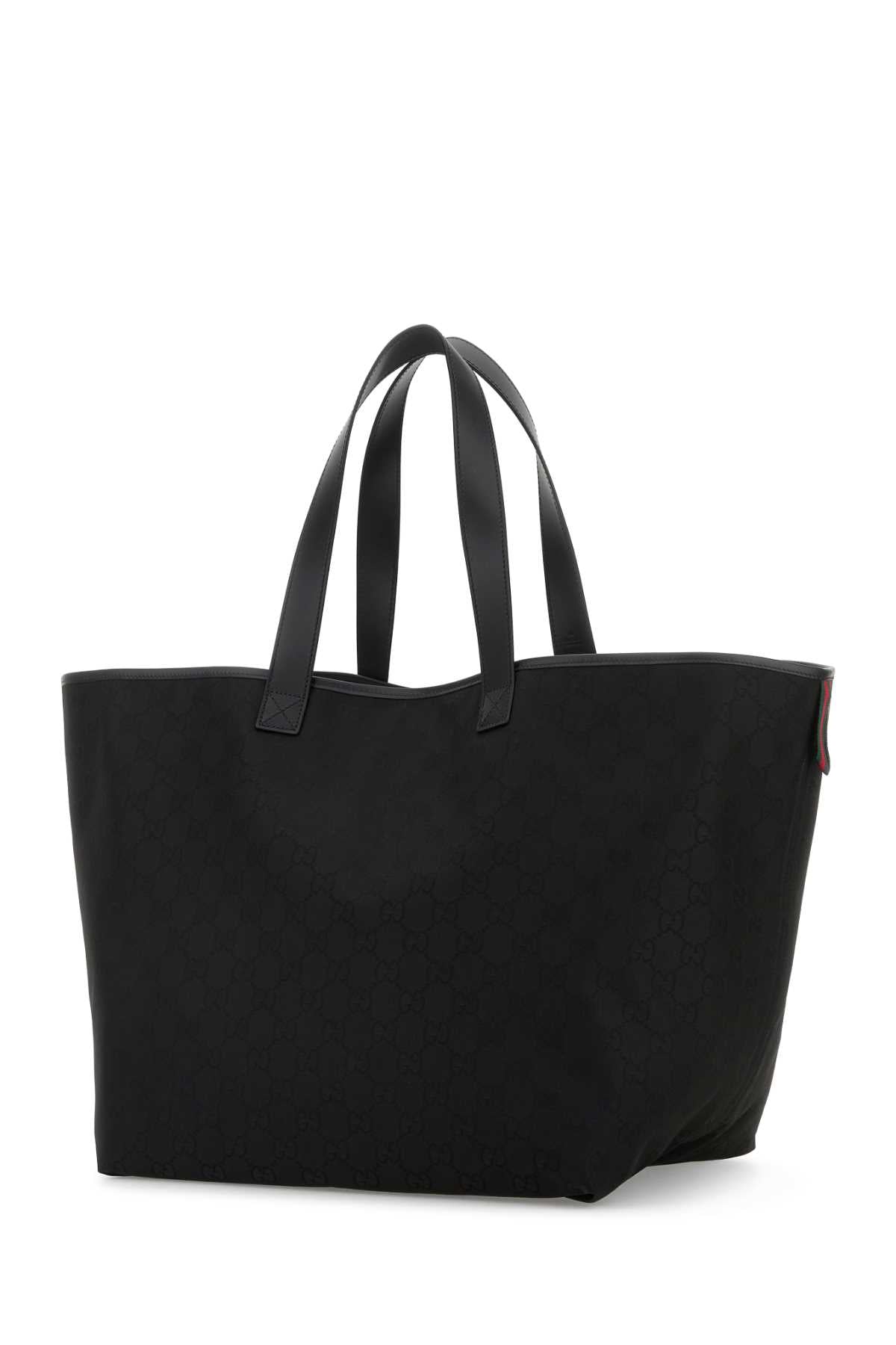 Gucci Men Black Fabric Shopping Bag