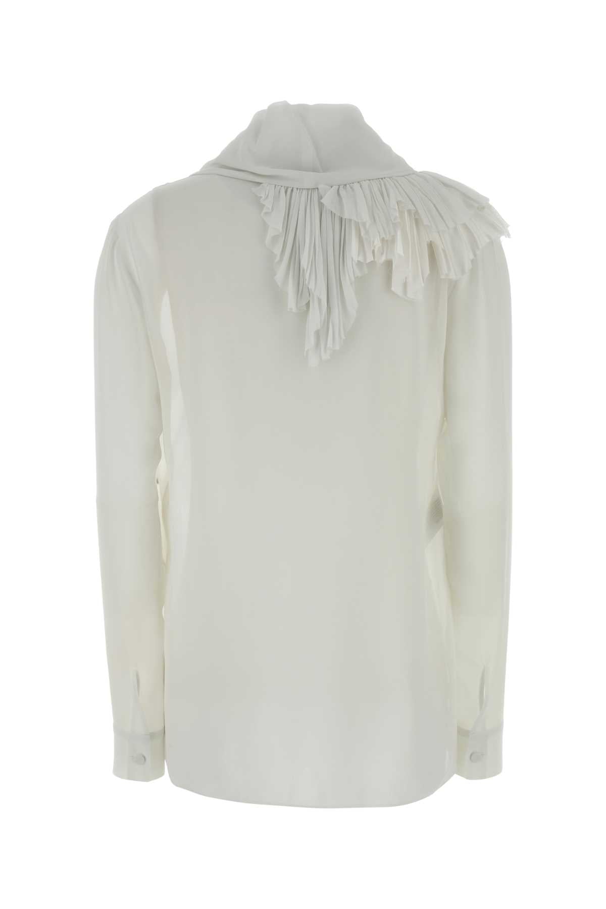 Alberta Ferretti Women White Crepe Shirt