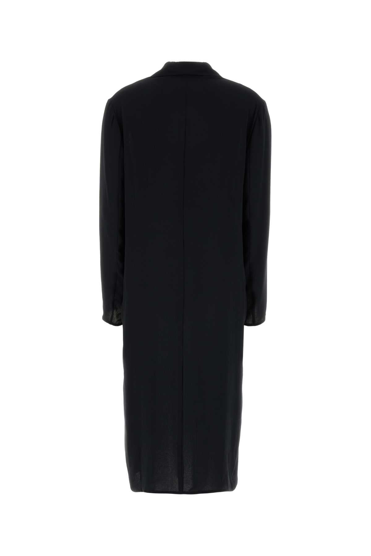 Alberta Ferretti Women Black Crepe Coat
