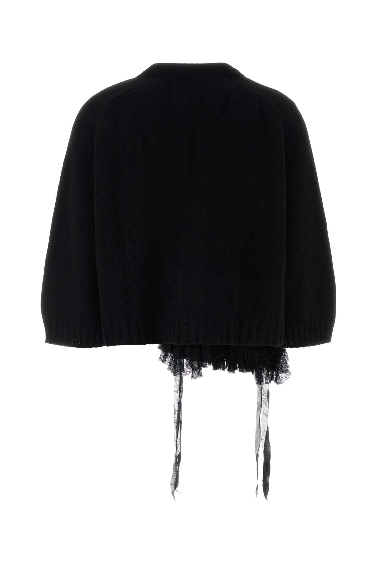 Alberta Ferretti Women Black Cashmere Blend Cardigan