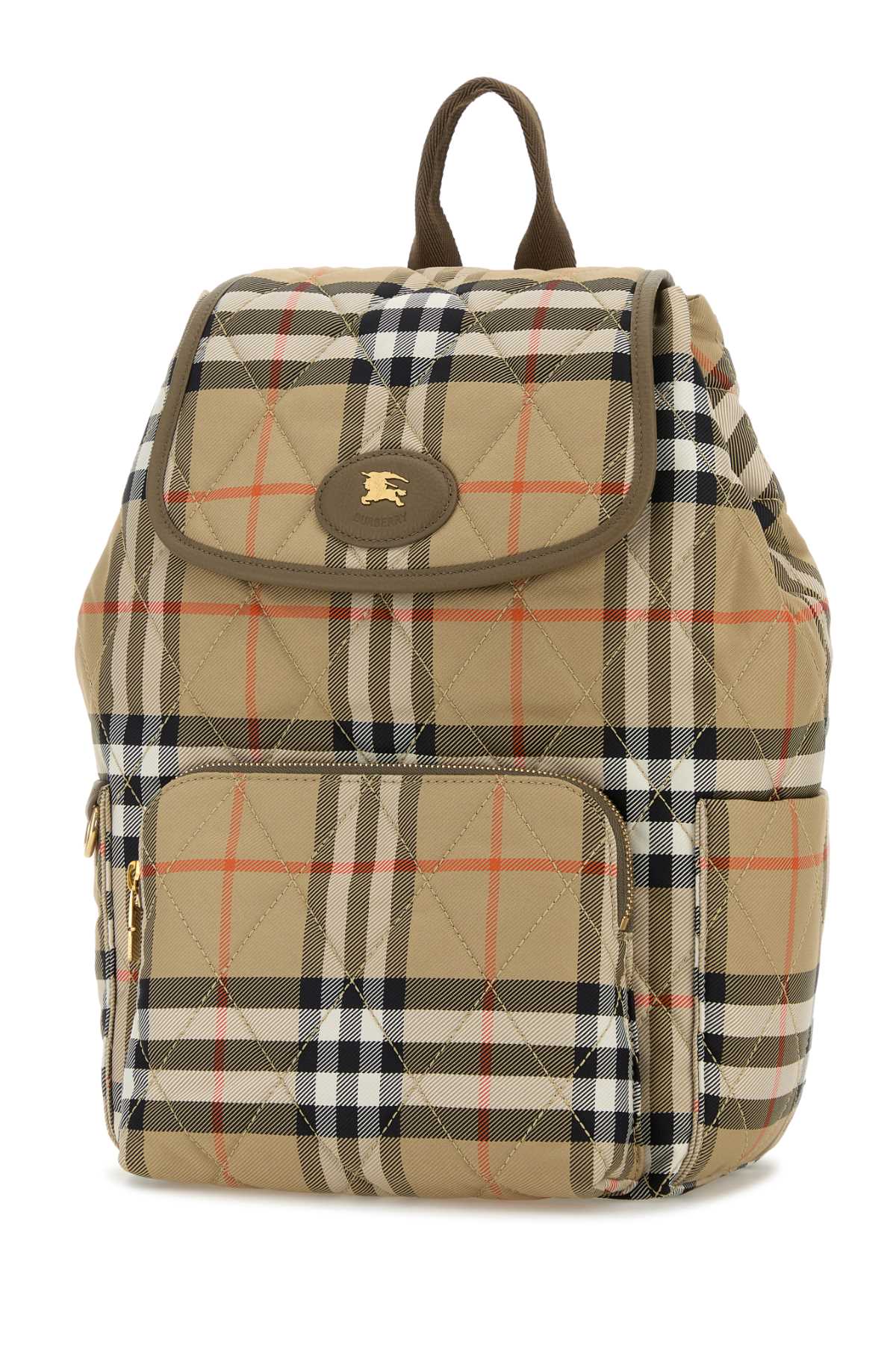 Burberry Women Embroidered Canvas Backpack