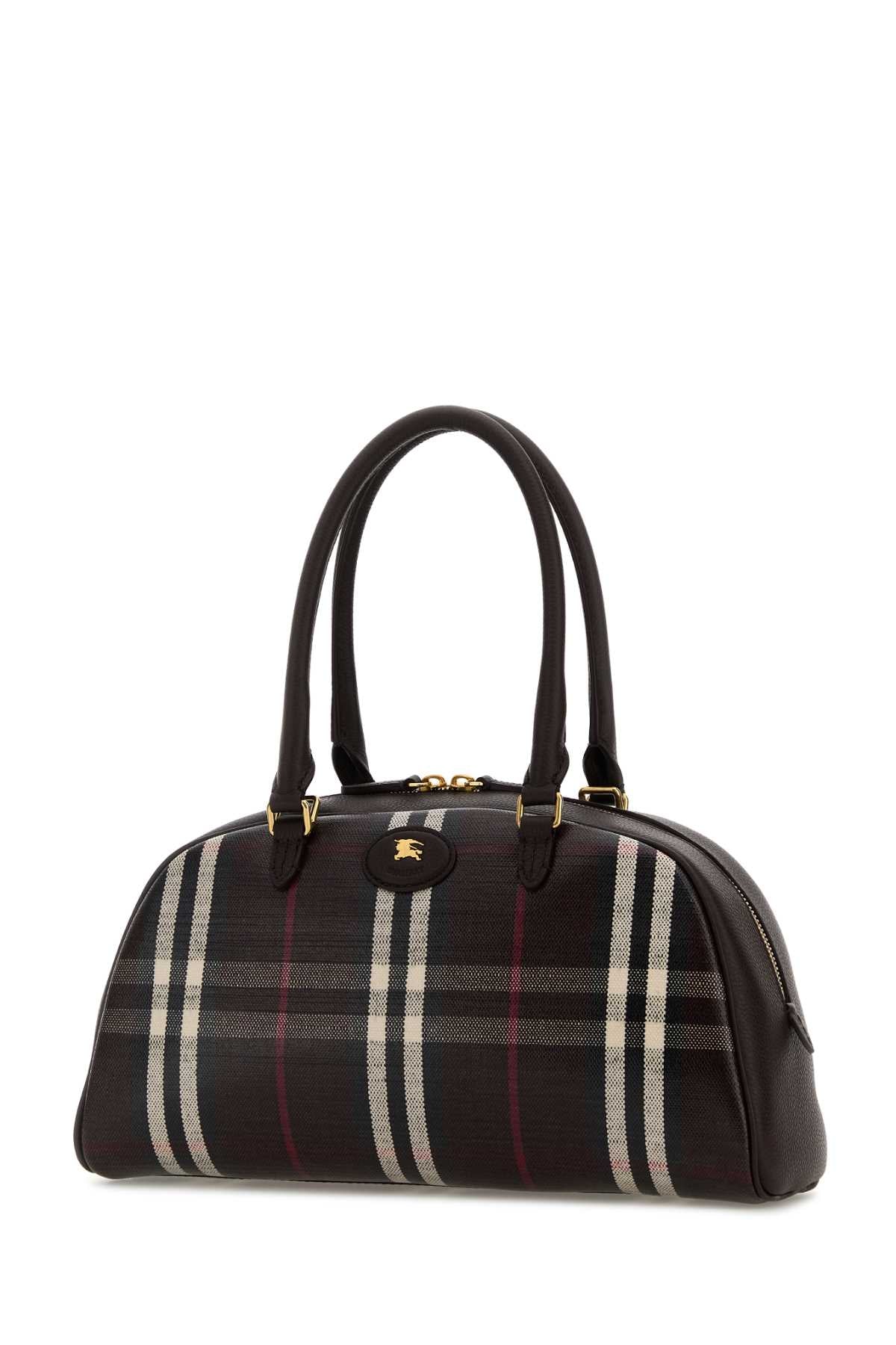 Burberry Women Printed Canvas Medium Highlands Handbag