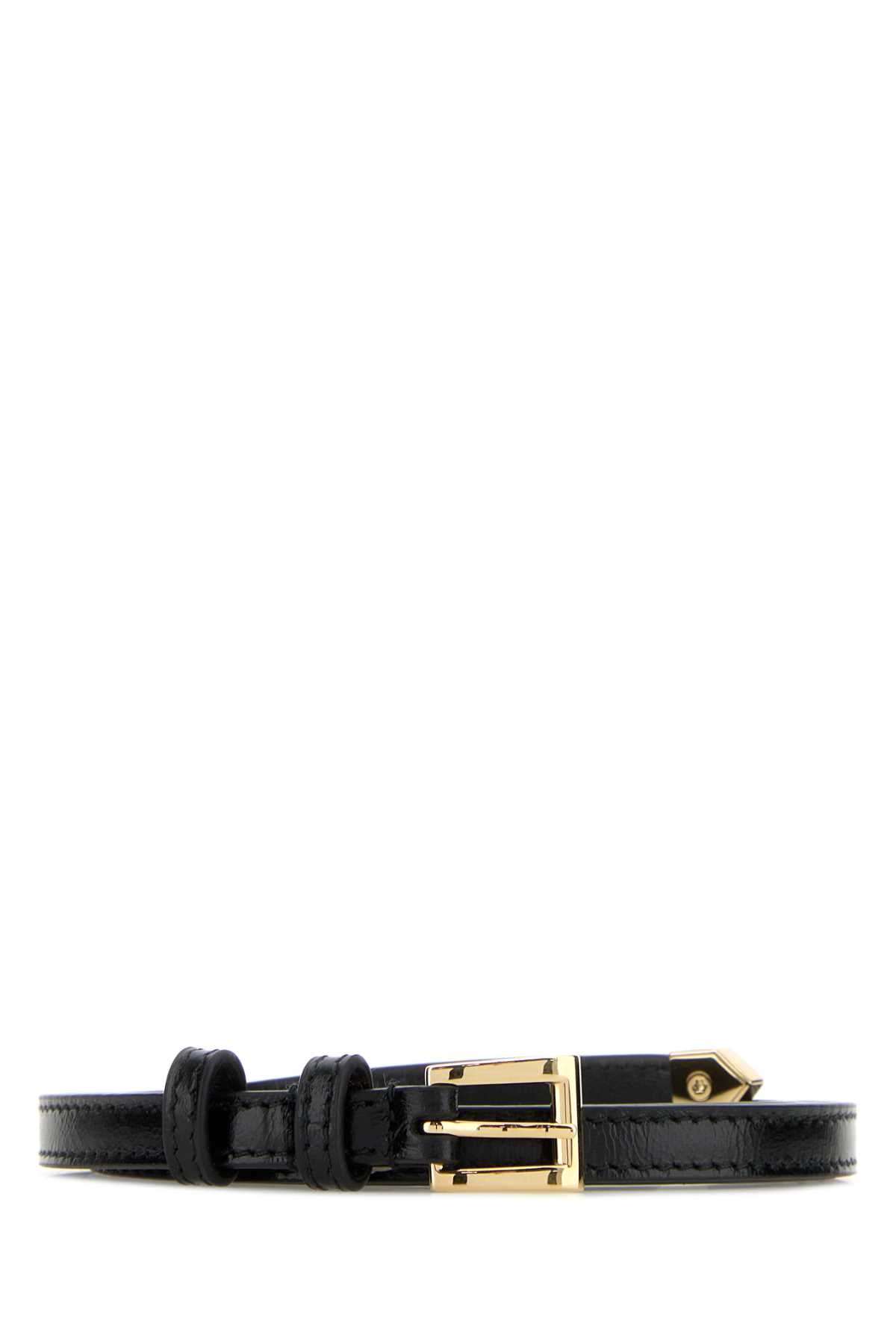 Prada Women Black Leather Belt