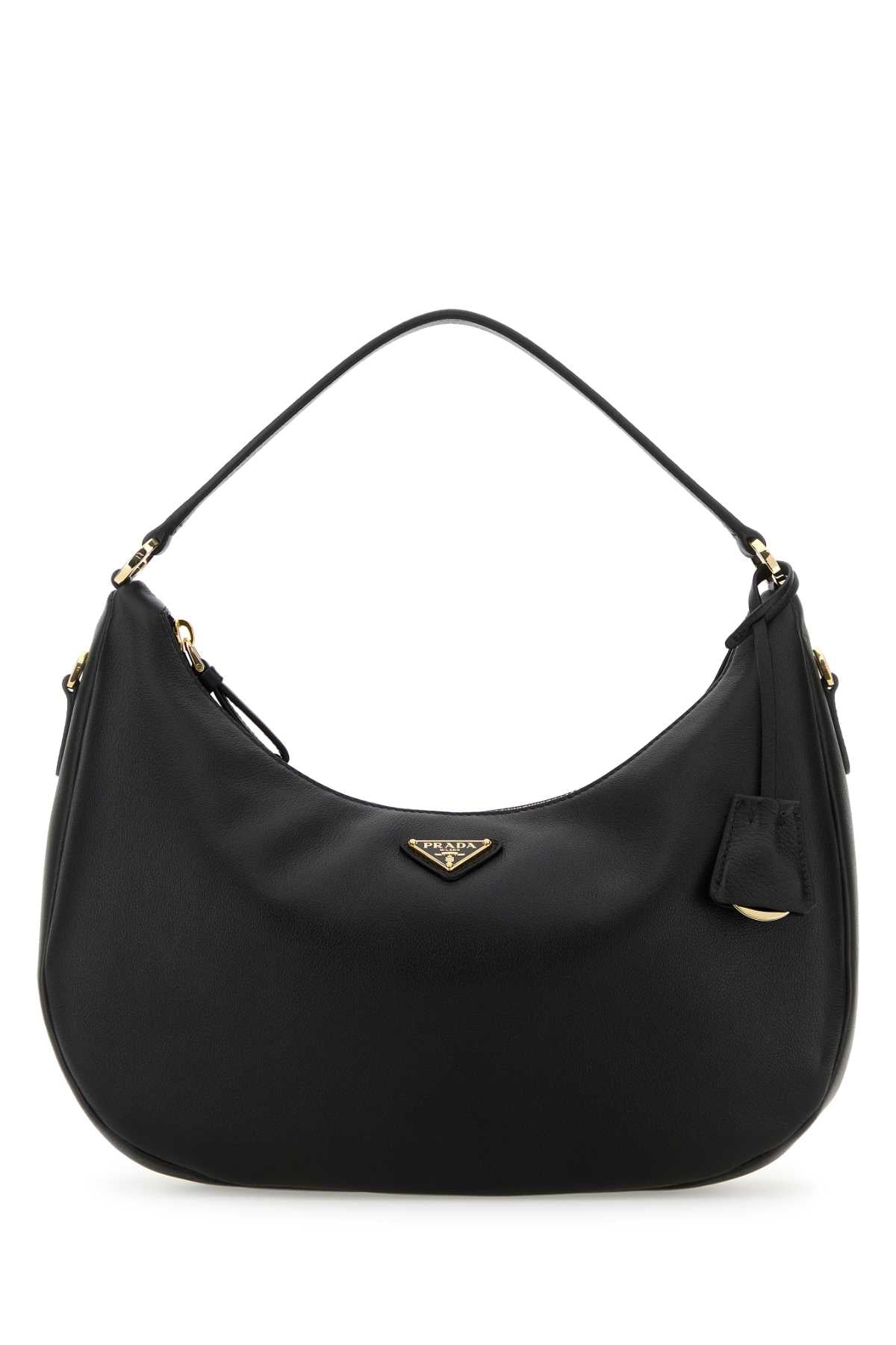 Prada Women Black Leather Handbag