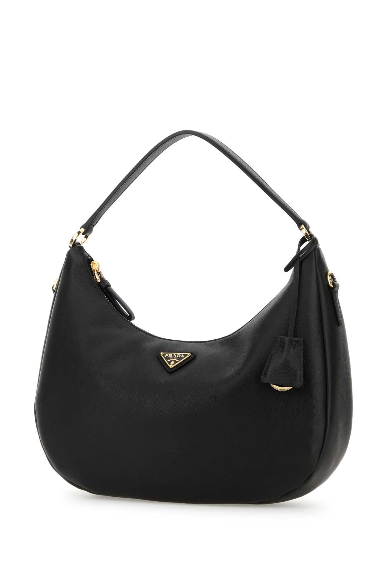 Prada Women Black Leather Handbag