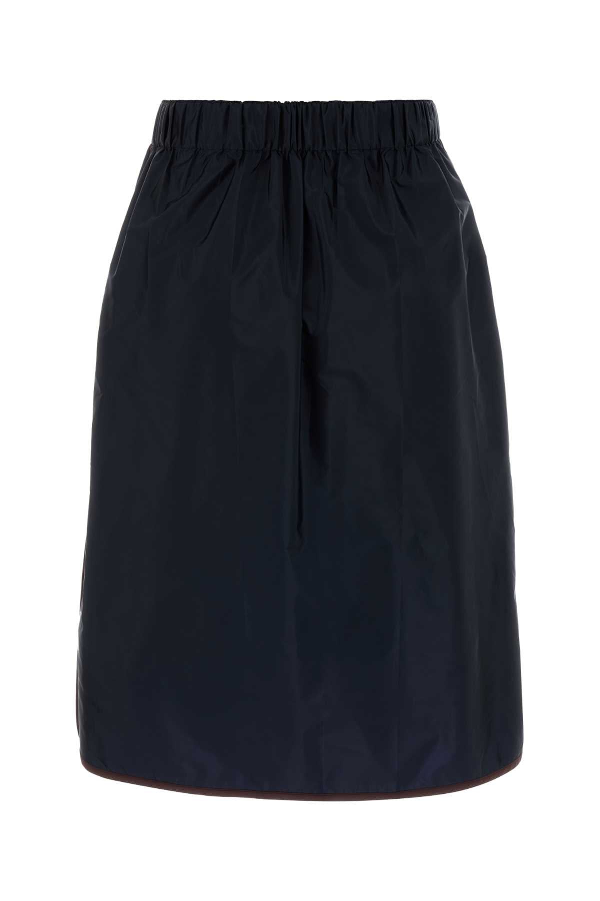Prada Women Midnight Blue Re-Nylon Skirt