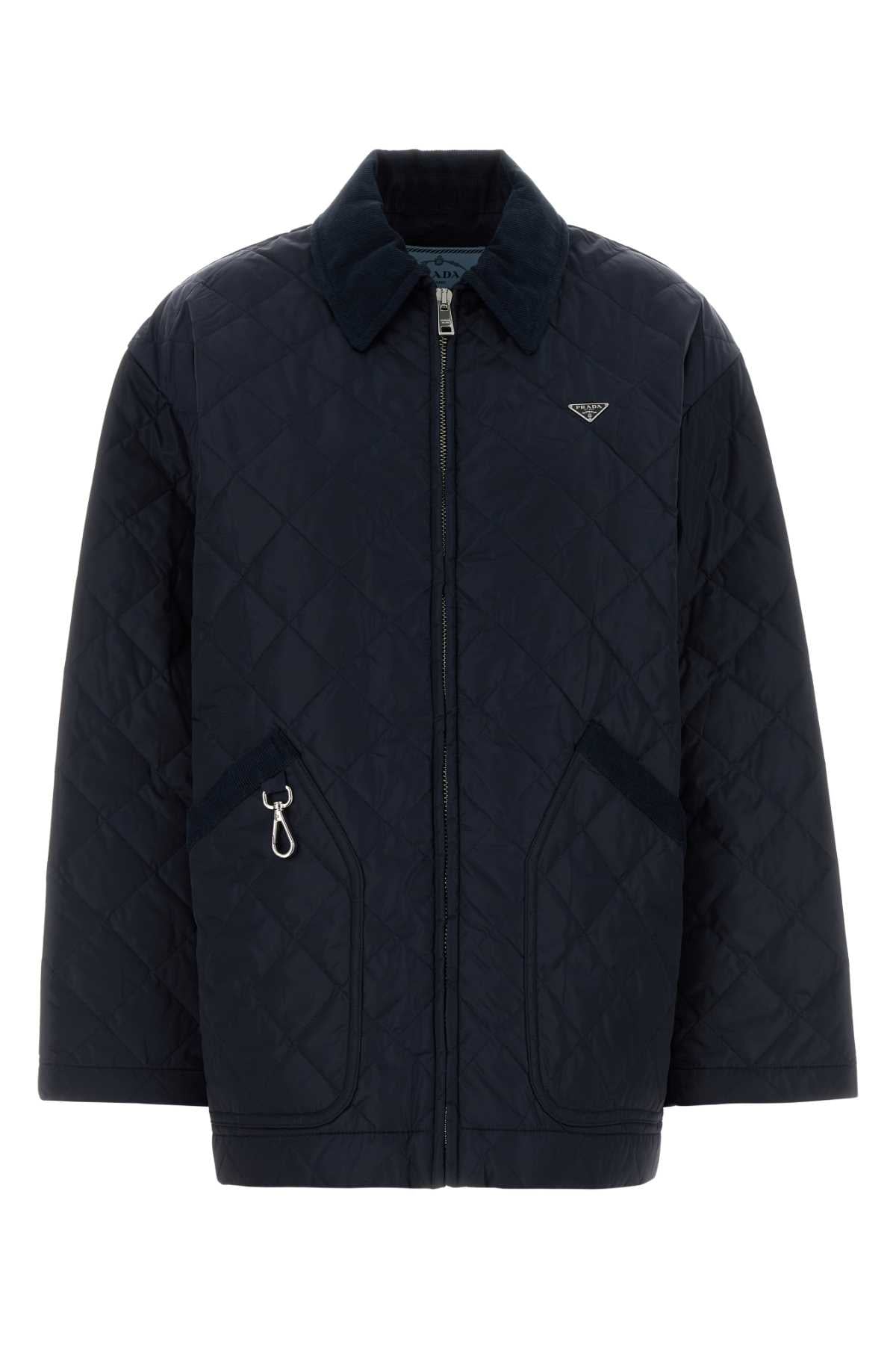 Prada Women Navy Blue Re-Nylon Jacket