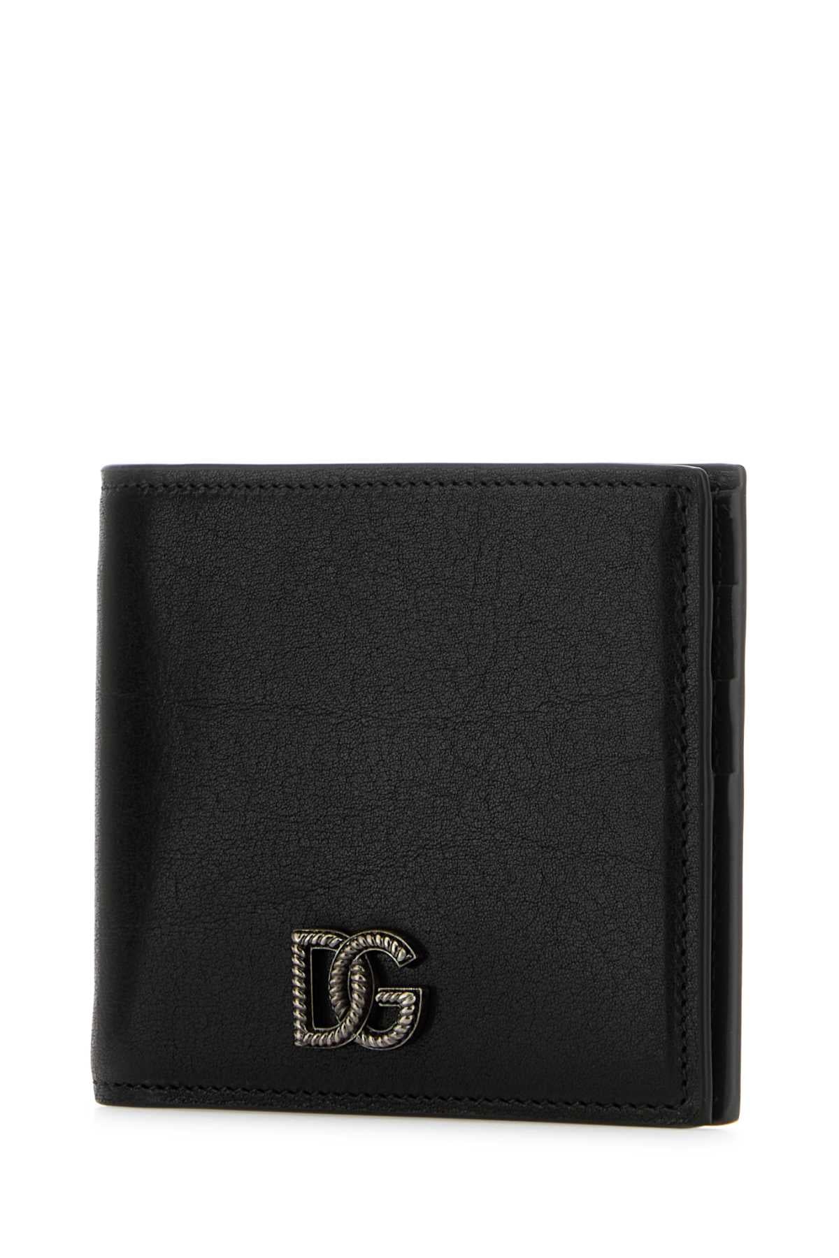 Dolce & Gabbana Men Black Leather Wallet