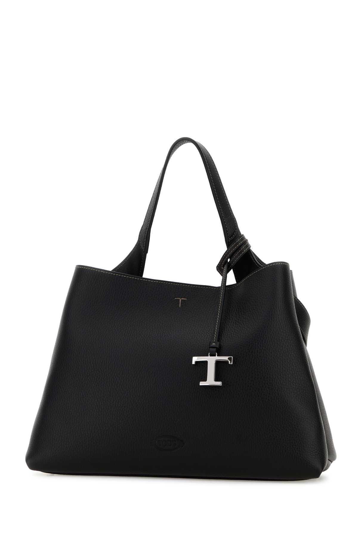 Tod's Women Black Leather Medium Handbag
