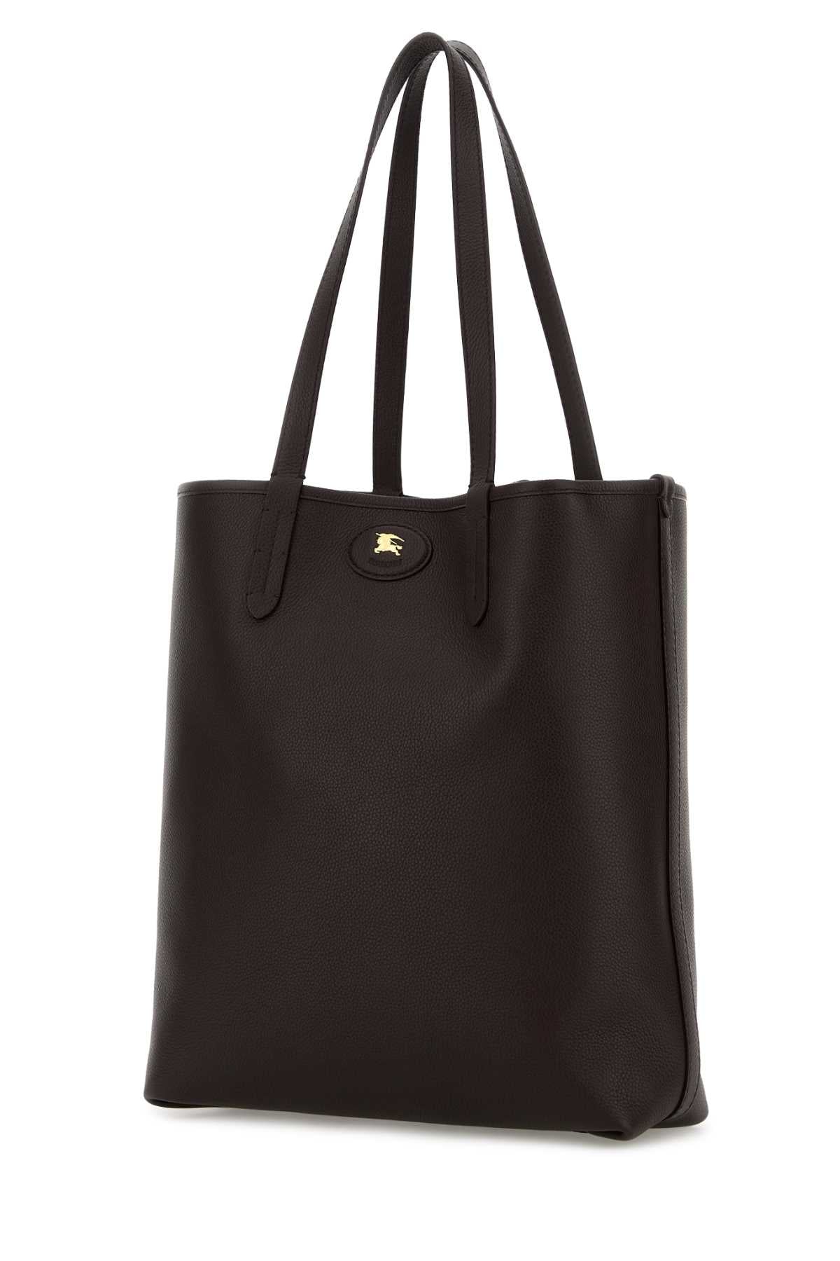 Burberry Men Dark Brown Leather Bloomsbury Shopping Bag