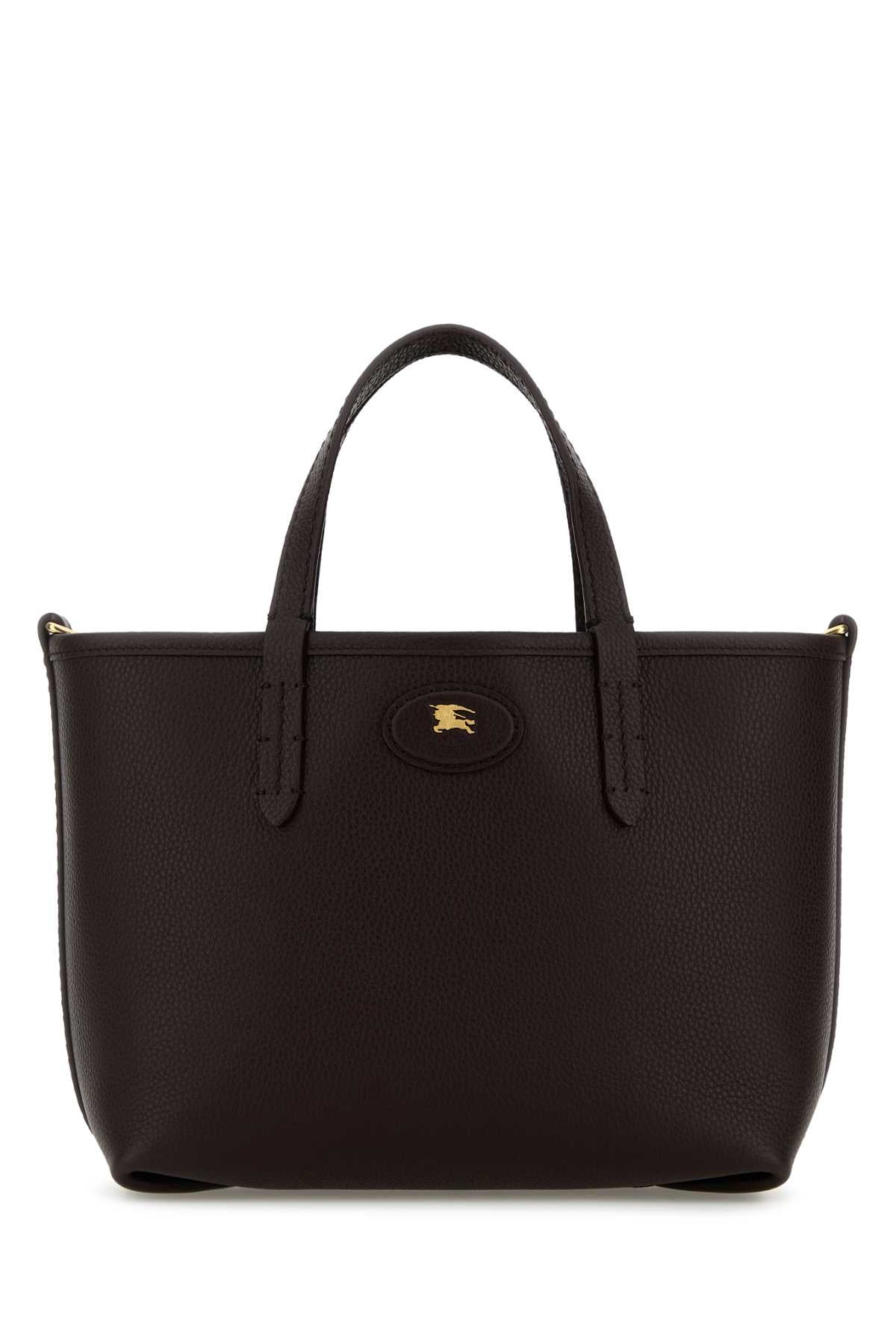 Burberry Women Dark Brown Mini Bloomsbury Reversible Handbag