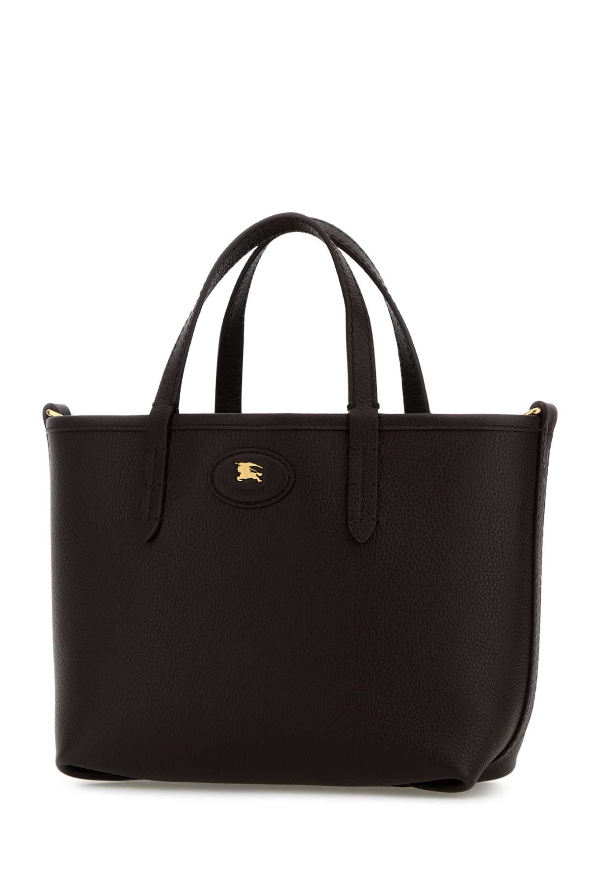 Burberry Women Dark Brown Mini Bloomsbury Reversible Handbag