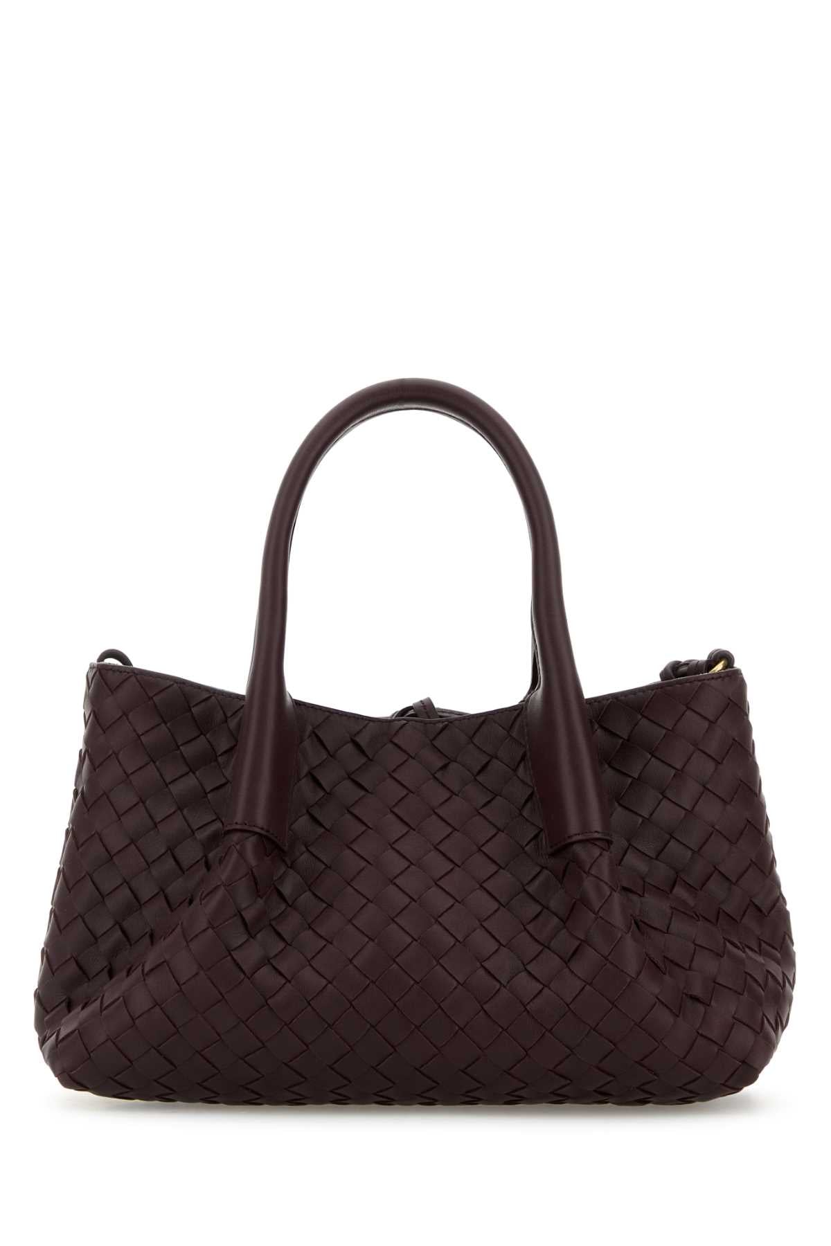 Bottega Veneta Women Grape Leather Small Pinacoteca Shopping Bag