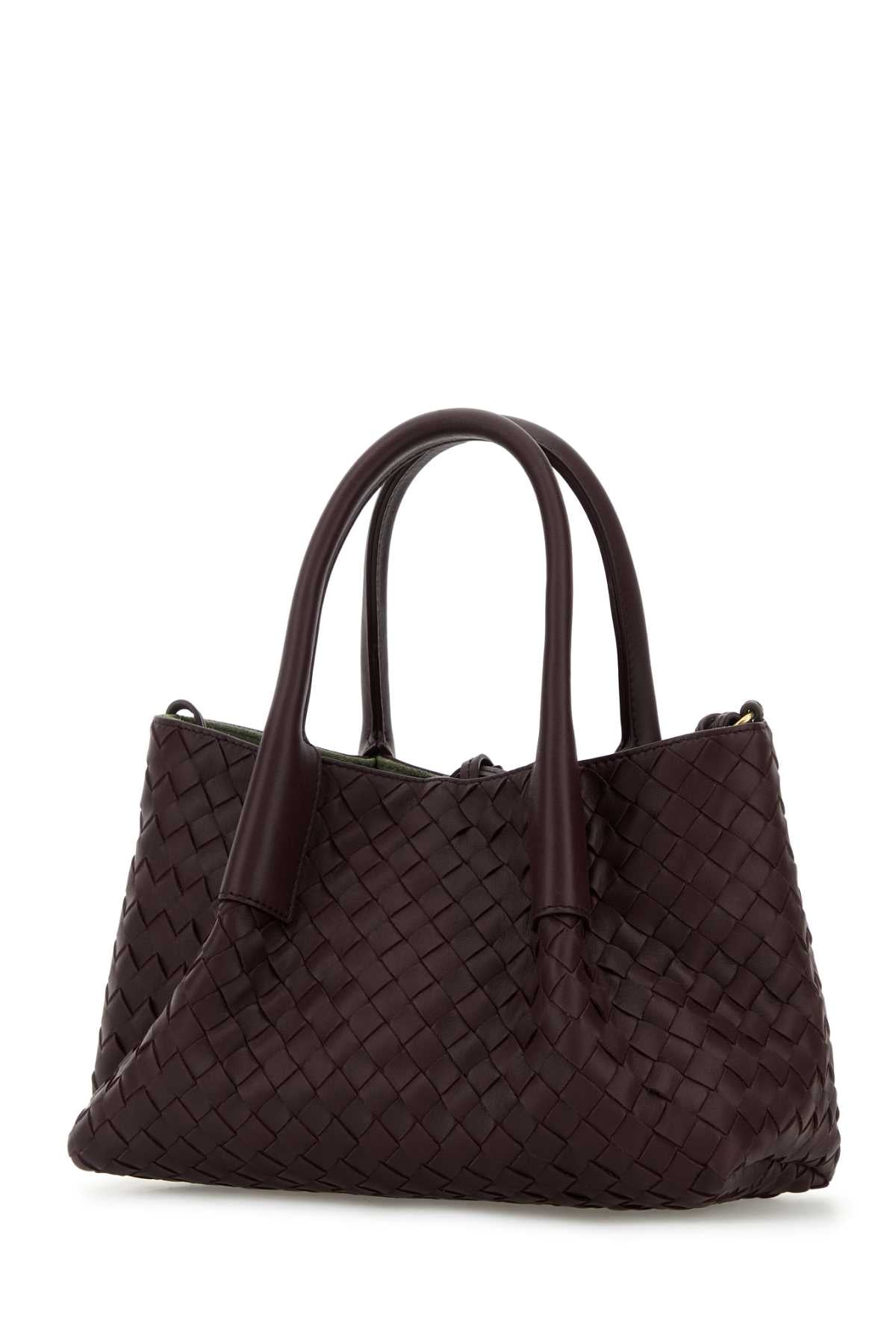 Bottega Veneta Women Grape Leather Small Pinacoteca Shopping Bag