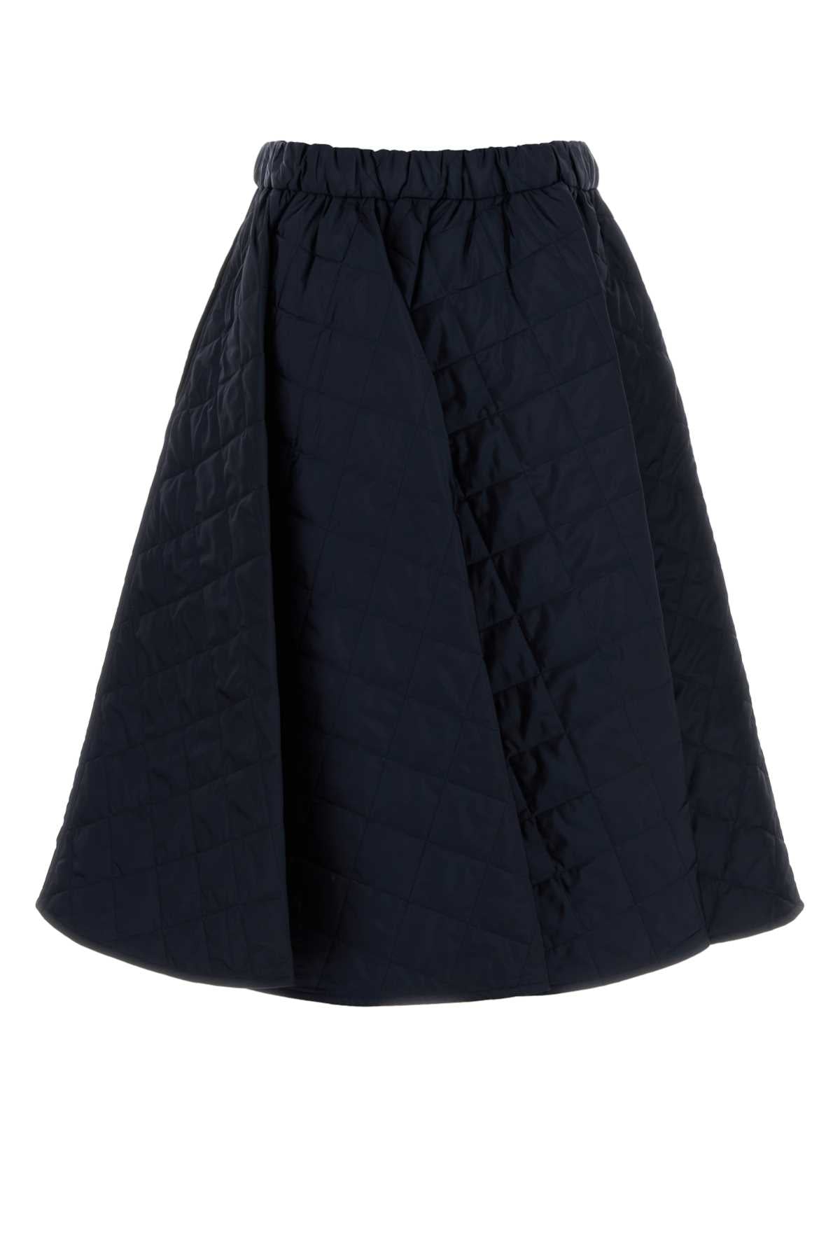 Prada Women Navy Blue Re-Nylon Skirt